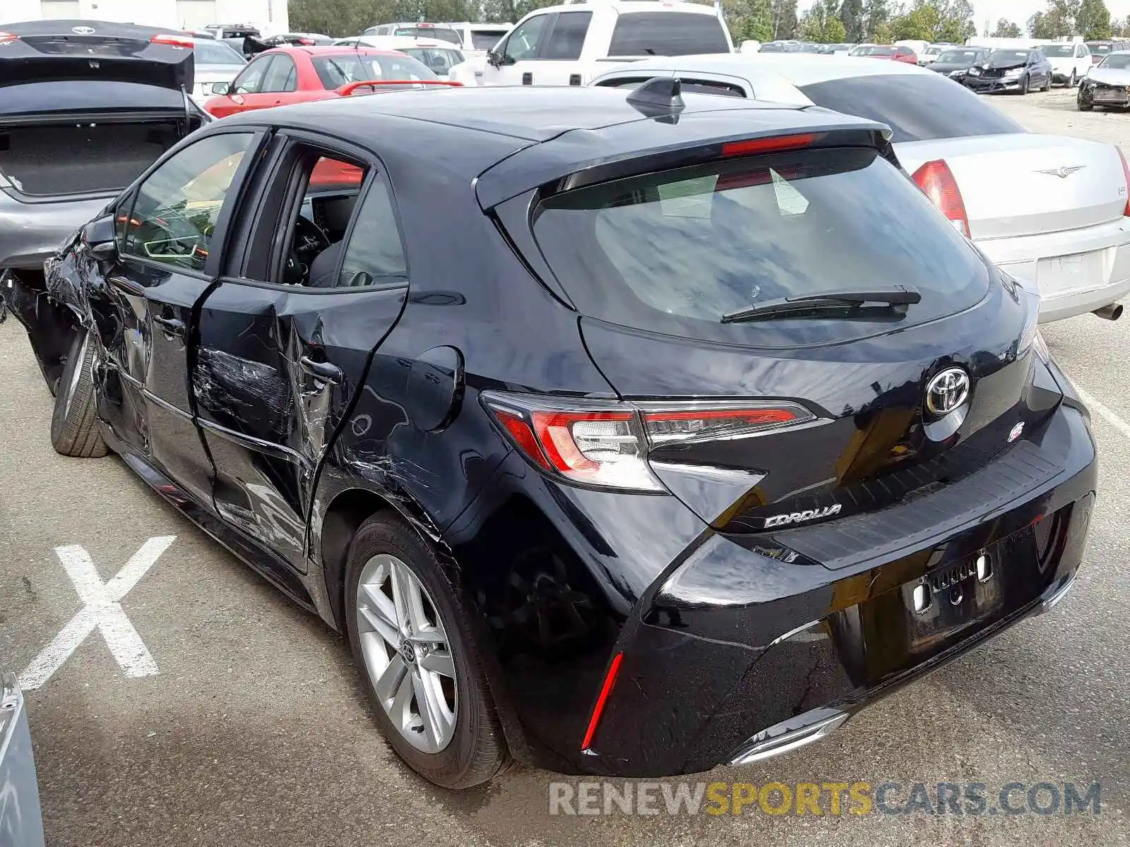 3 Photograph of a damaged car JTNK4RBE4K3065005 TOYOTA COROLLA 2019