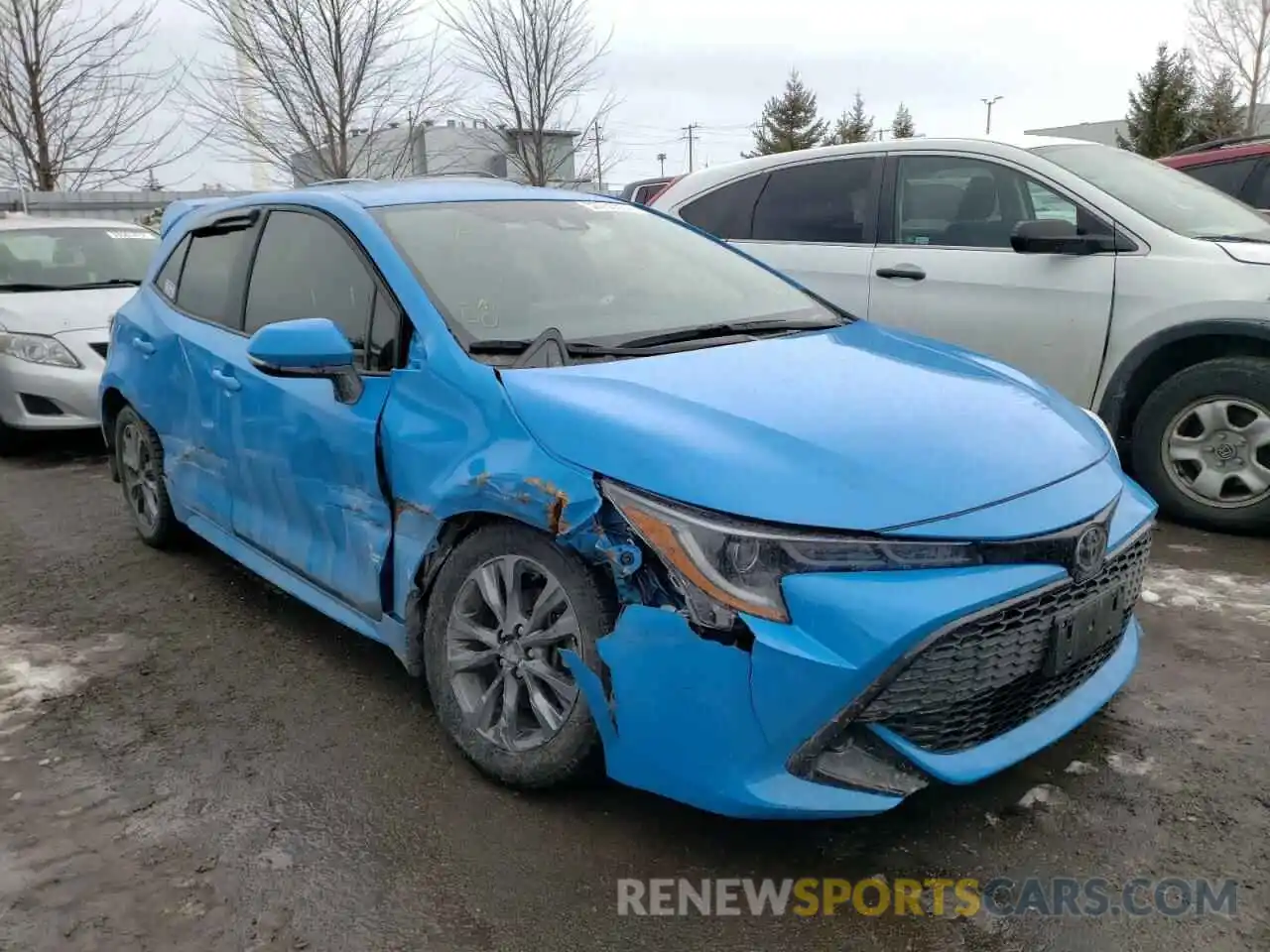 1 Photograph of a damaged car JTNK4RBE4K3065201 TOYOTA COROLLA 2019