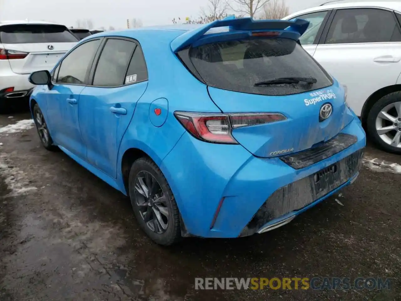 3 Photograph of a damaged car JTNK4RBE4K3065201 TOYOTA COROLLA 2019