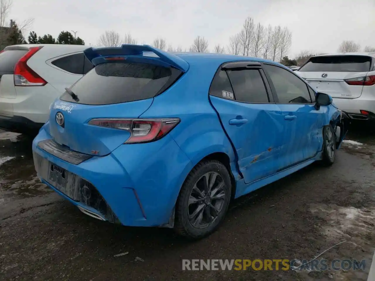 4 Photograph of a damaged car JTNK4RBE4K3065201 TOYOTA COROLLA 2019