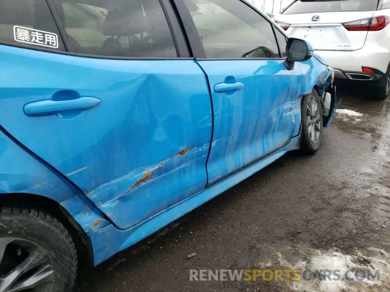 9 Photograph of a damaged car JTNK4RBE4K3065201 TOYOTA COROLLA 2019