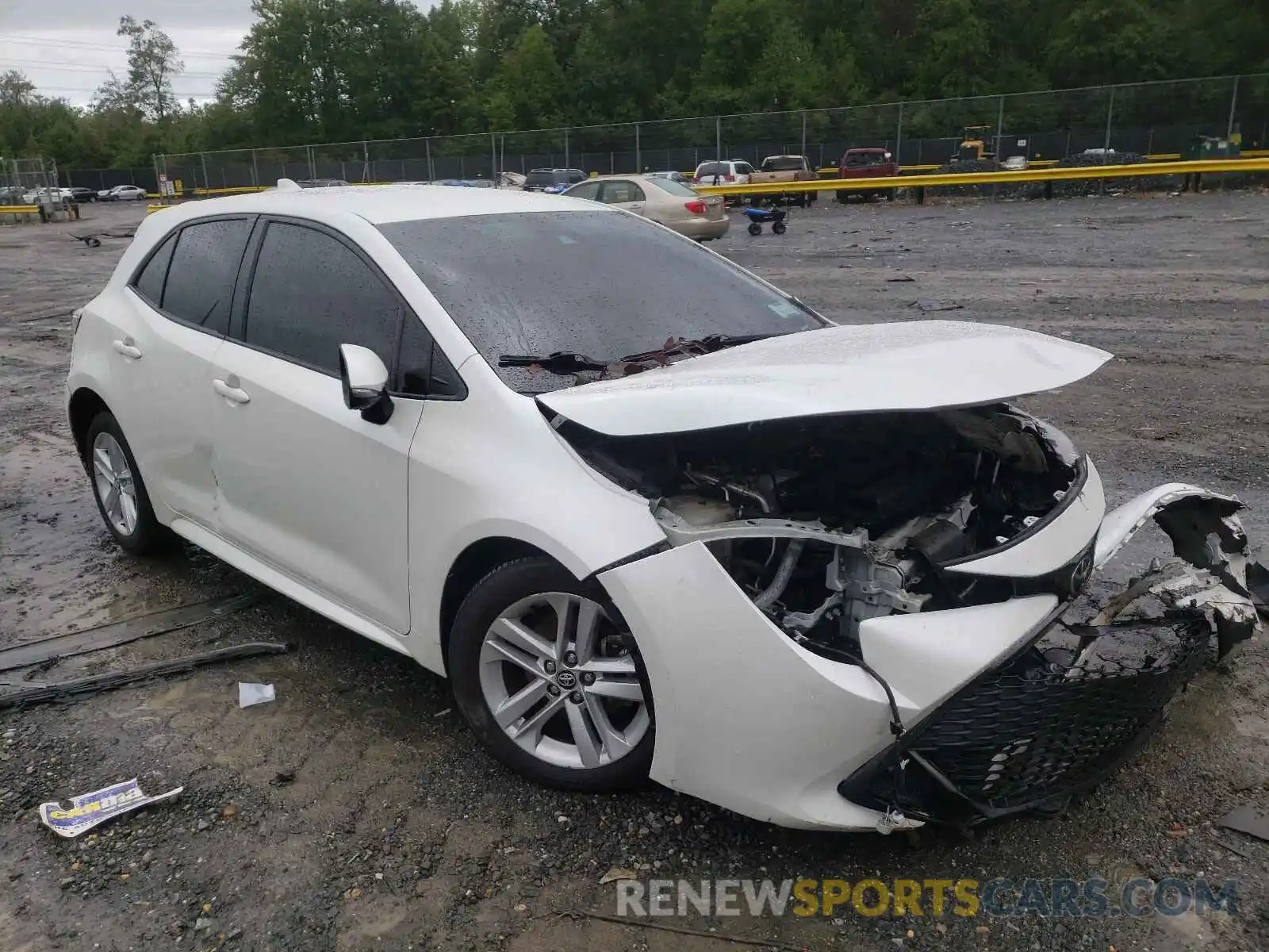 1 Photograph of a damaged car JTNK4RBE4K3065442 TOYOTA COROLLA 2019