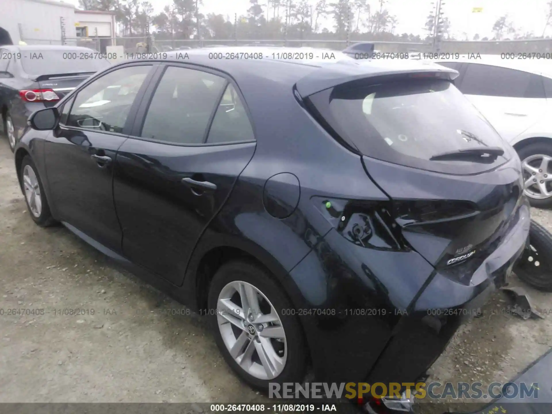 3 Photograph of a damaged car JTNK4RBE4K3065604 TOYOTA COROLLA 2019