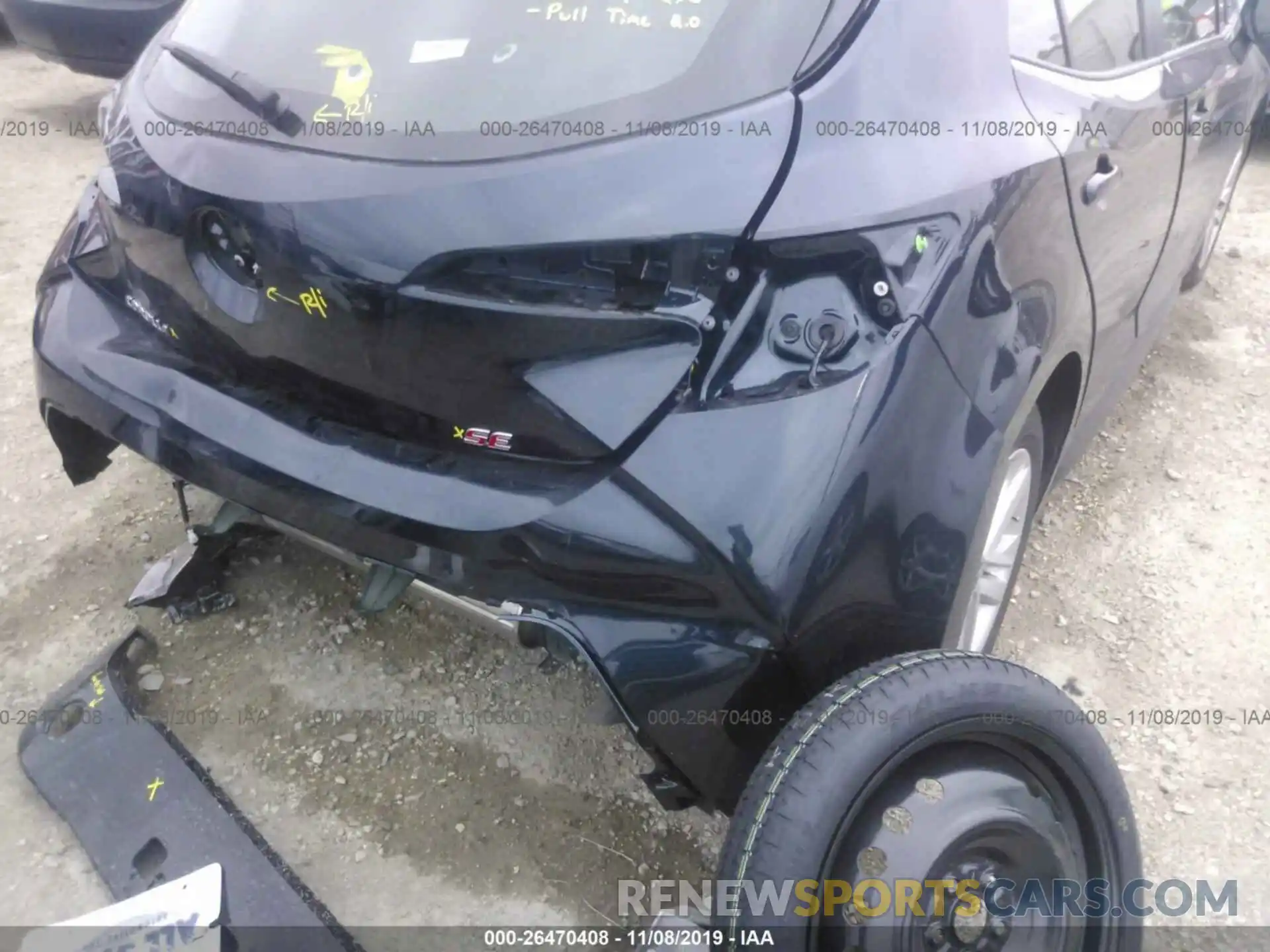 6 Photograph of a damaged car JTNK4RBE4K3065604 TOYOTA COROLLA 2019