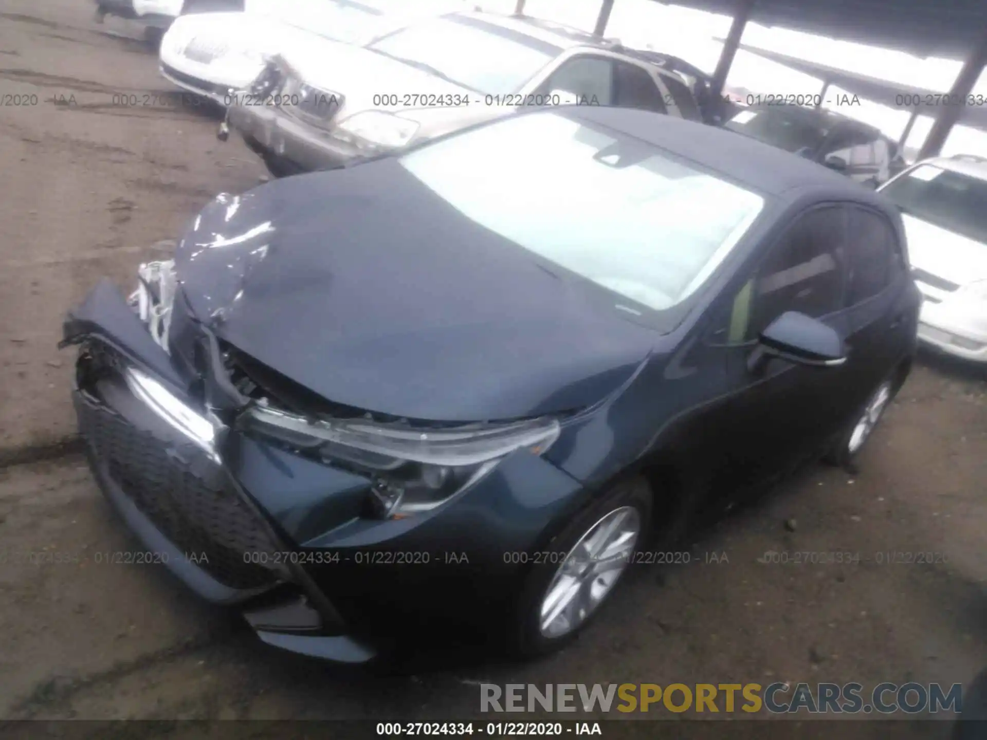 2 Photograph of a damaged car JTNK4RBE4K3068163 TOYOTA COROLLA 2019