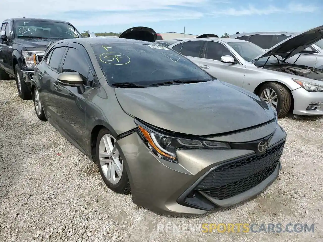 1 Photograph of a damaged car JTNK4RBE4K3069216 TOYOTA COROLLA 2019