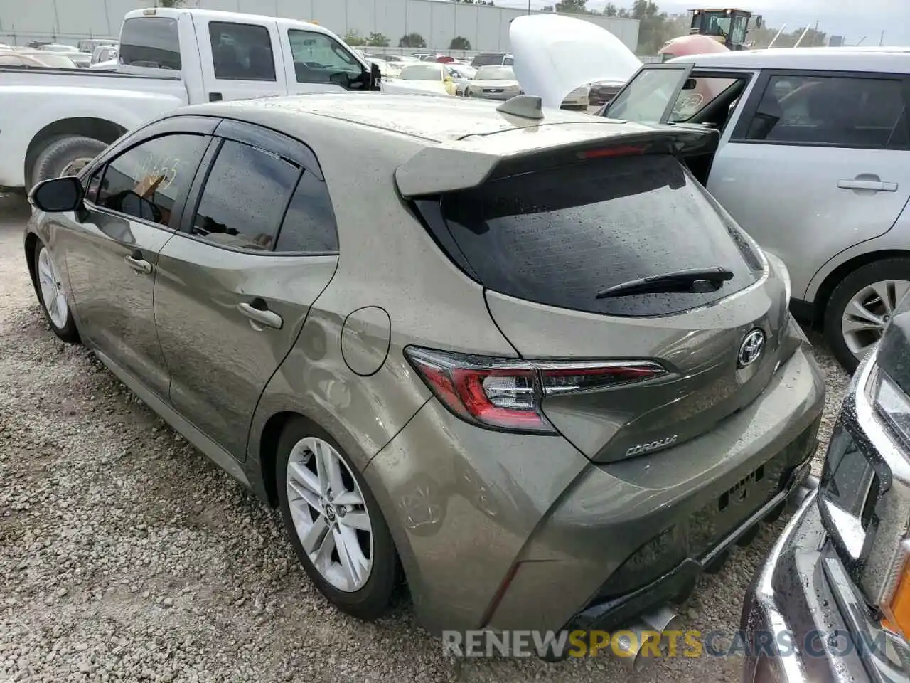 3 Photograph of a damaged car JTNK4RBE4K3069216 TOYOTA COROLLA 2019