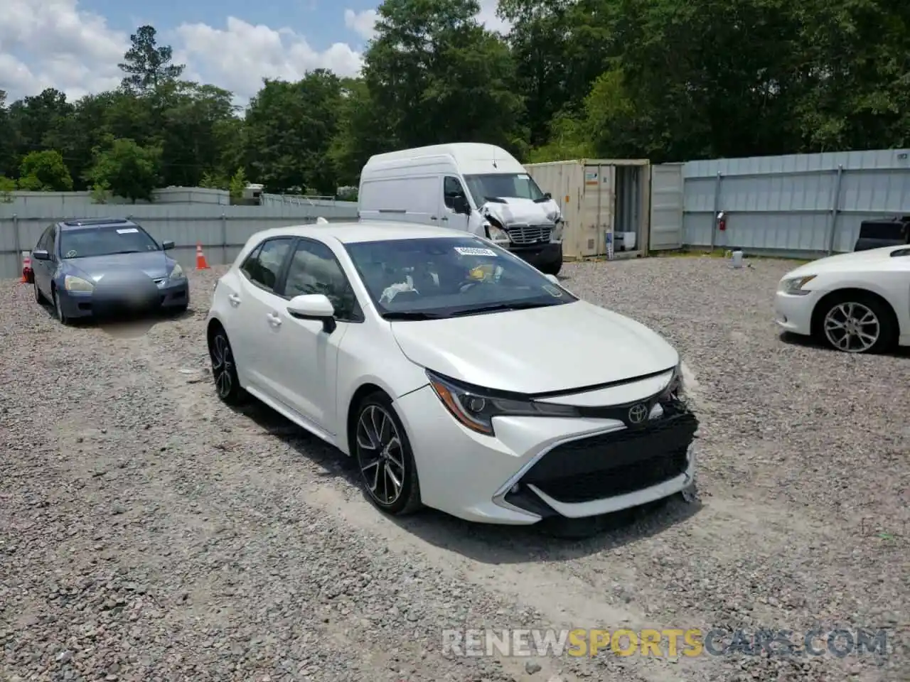 1 Photograph of a damaged car JTNK4RBE4K3069670 TOYOTA COROLLA 2019