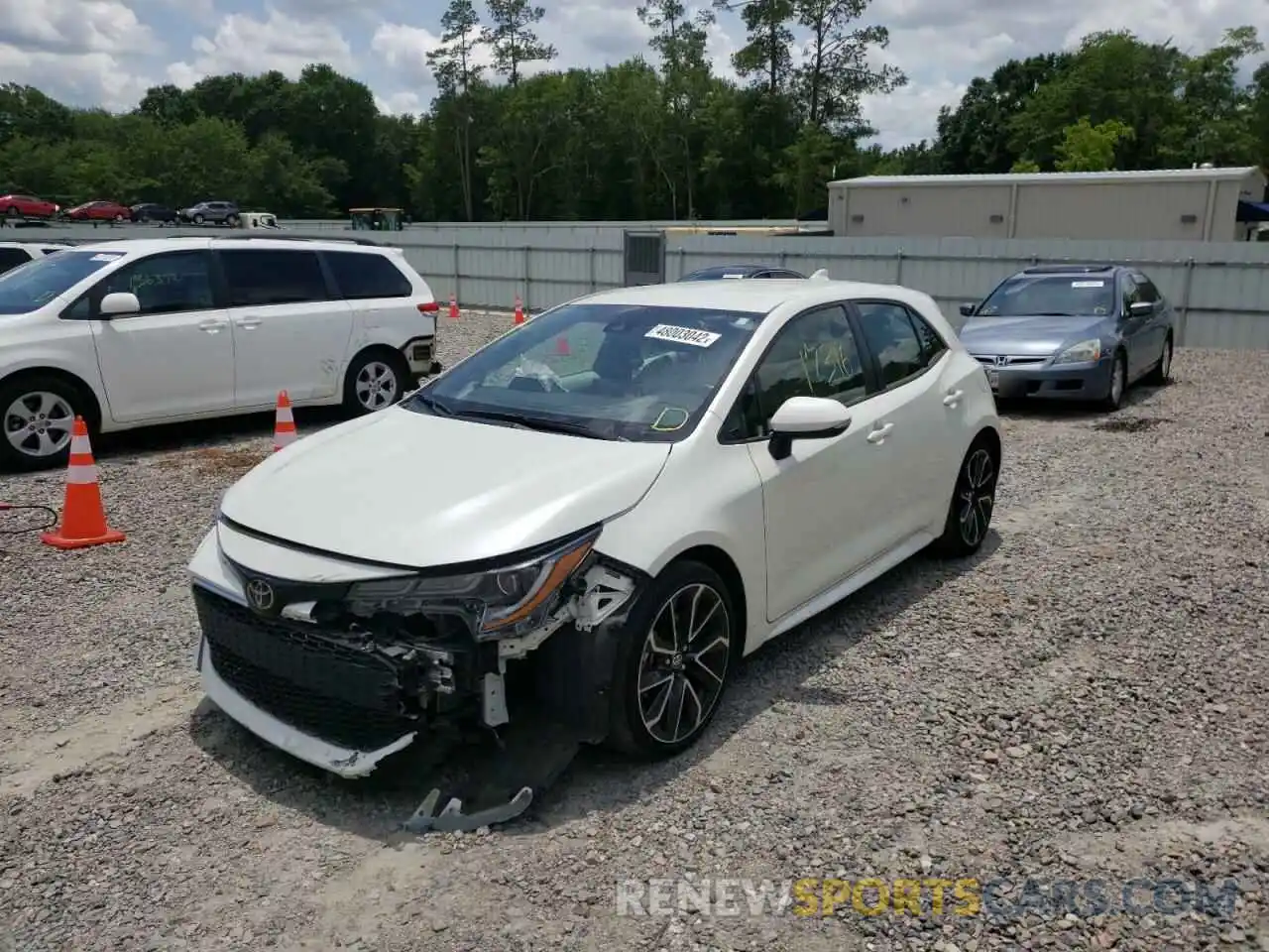 2 Photograph of a damaged car JTNK4RBE4K3069670 TOYOTA COROLLA 2019