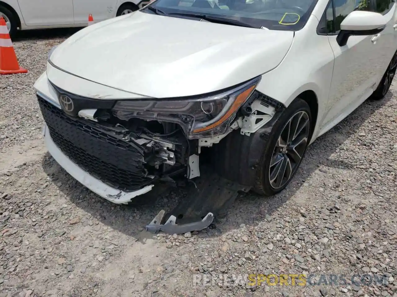 9 Photograph of a damaged car JTNK4RBE4K3069670 TOYOTA COROLLA 2019