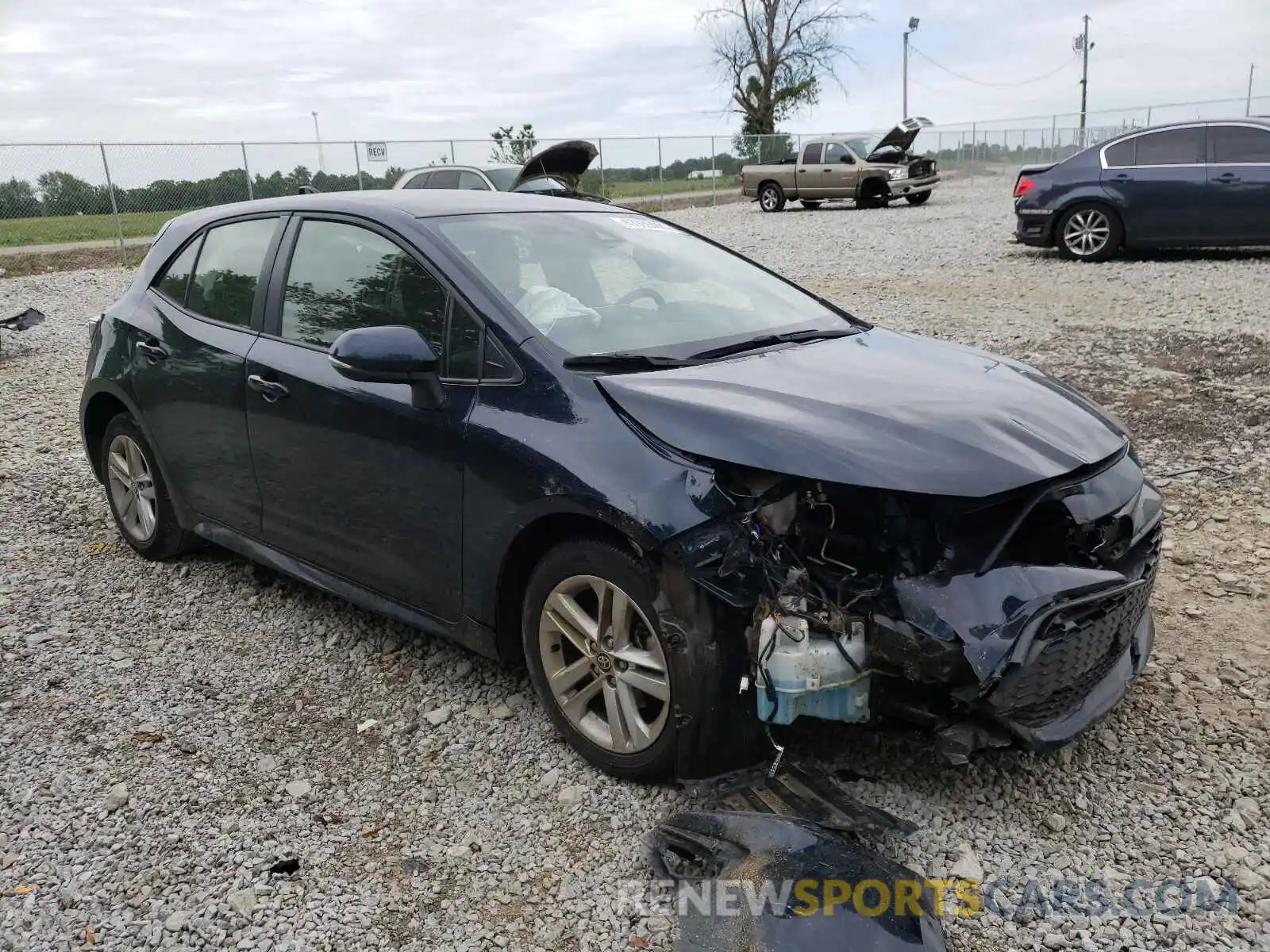 1 Photograph of a damaged car JTNK4RBE4K3072178 TOYOTA COROLLA 2019