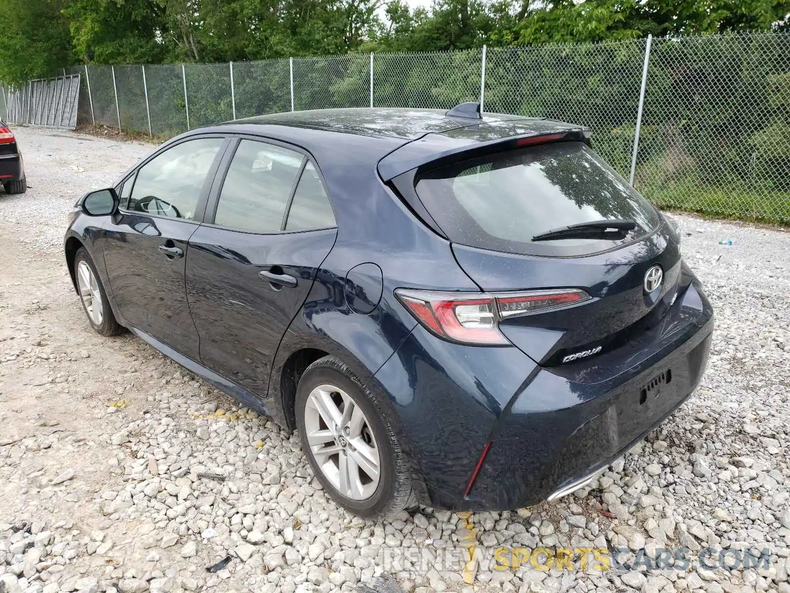 3 Photograph of a damaged car JTNK4RBE4K3072178 TOYOTA COROLLA 2019