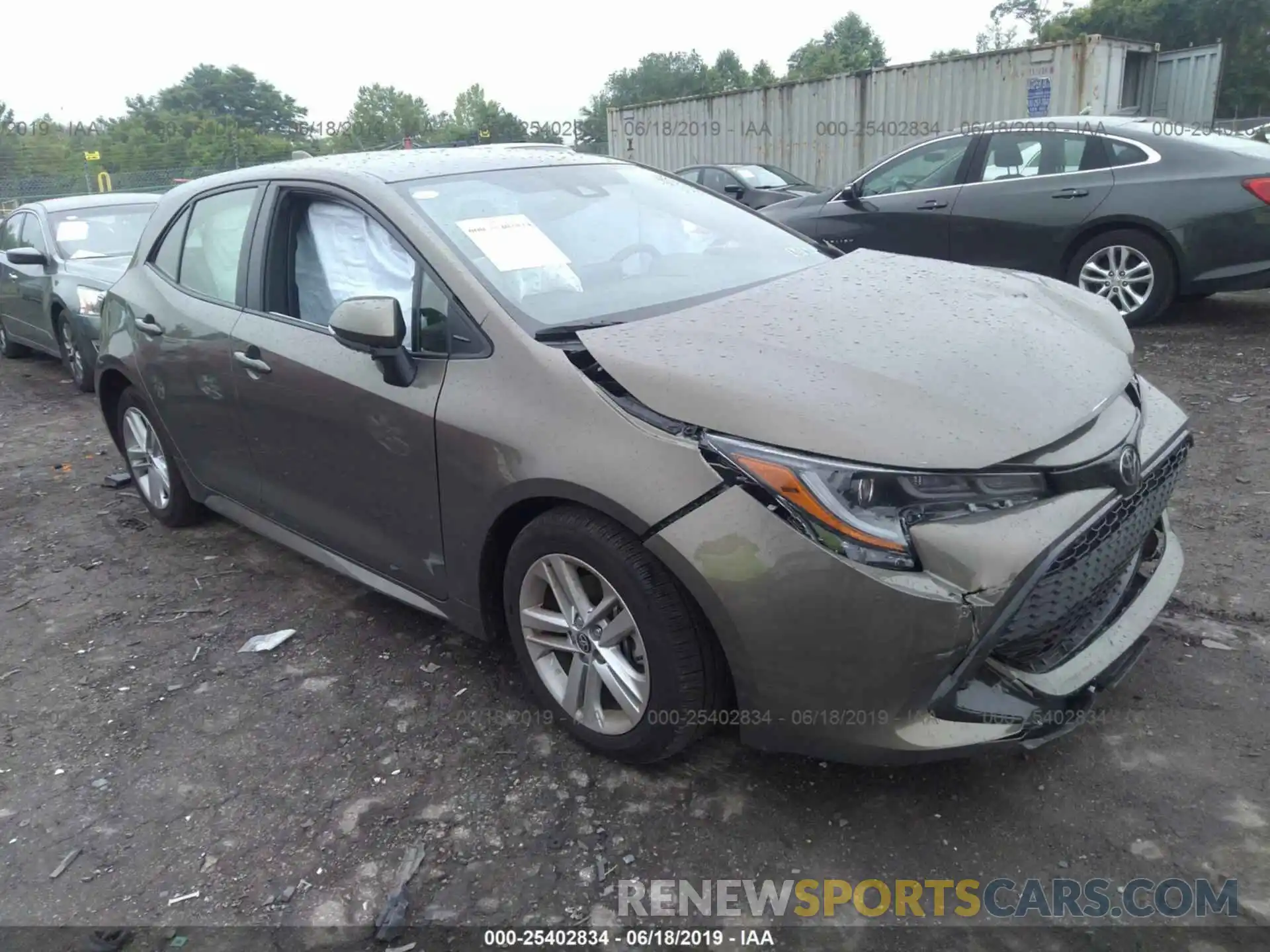 1 Photograph of a damaged car JTNK4RBE5K3002995 TOYOTA COROLLA 2019