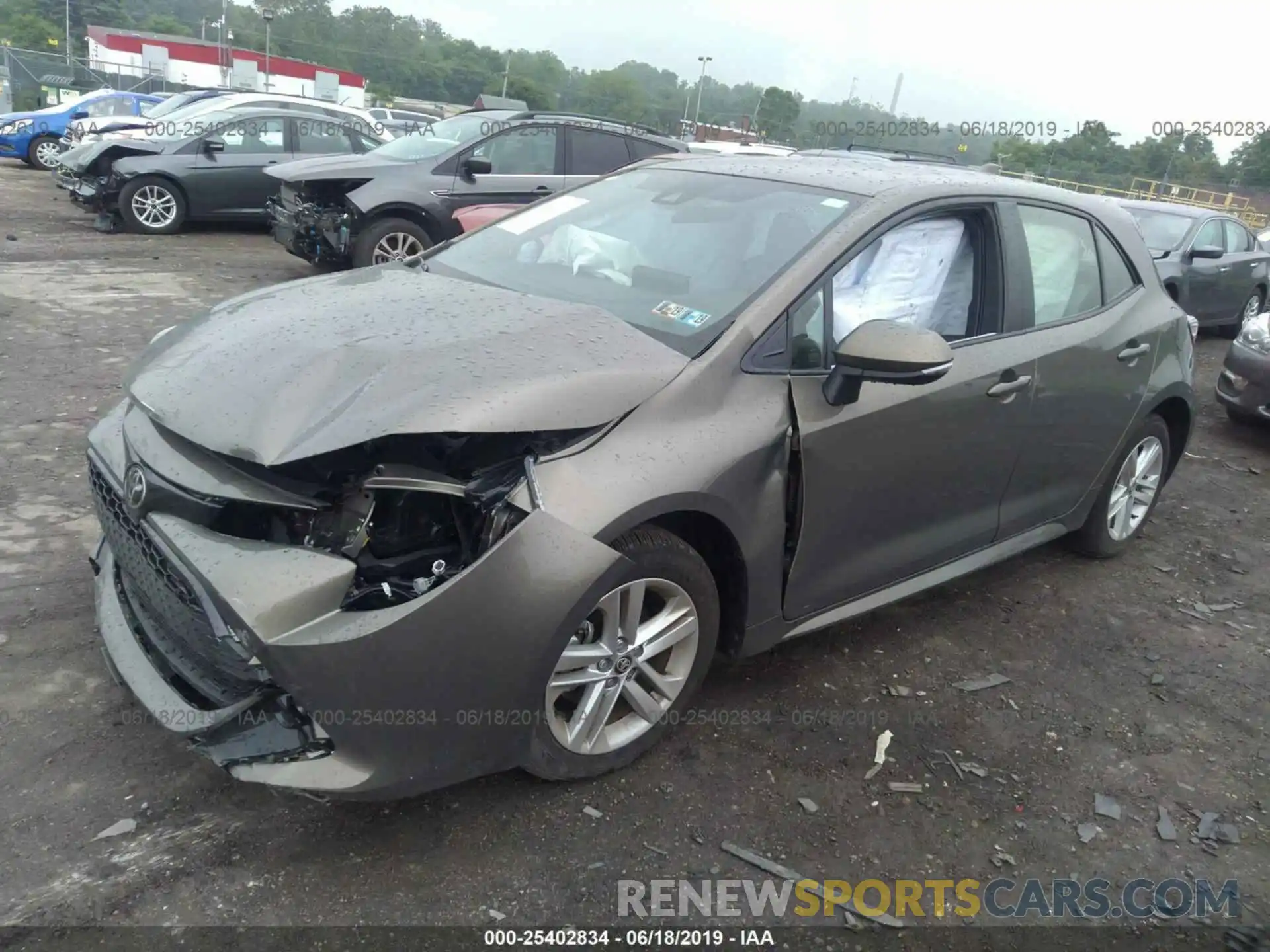 2 Photograph of a damaged car JTNK4RBE5K3002995 TOYOTA COROLLA 2019