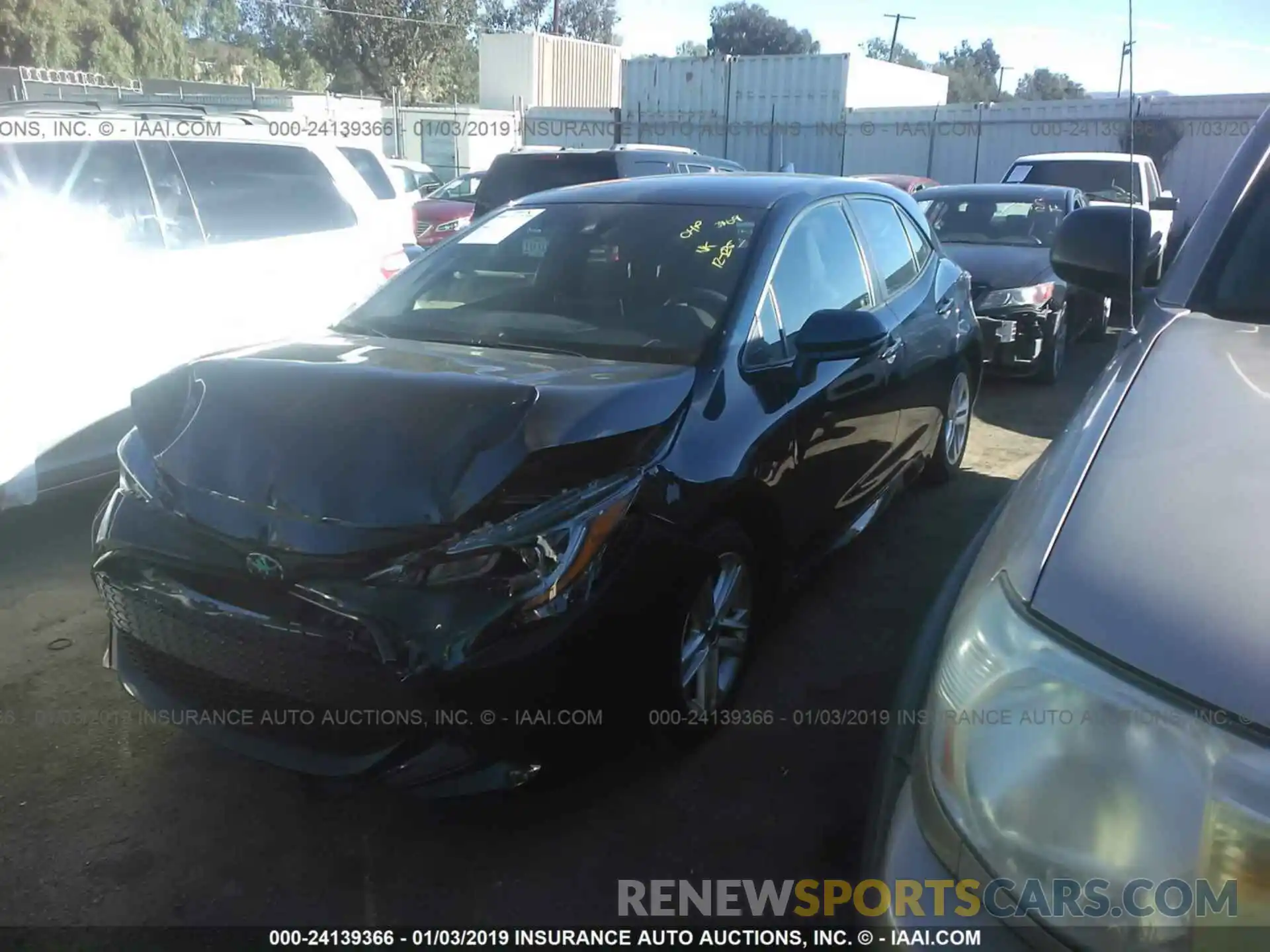 2 Photograph of a damaged car JTNK4RBE5K3003869 TOYOTA COROLLA 2019