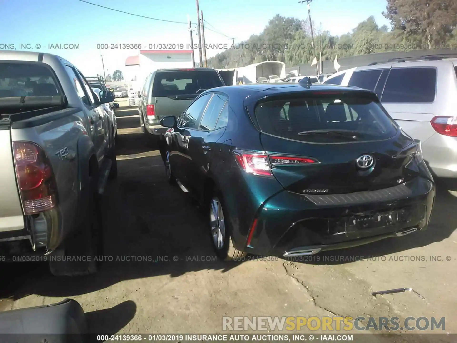 3 Photograph of a damaged car JTNK4RBE5K3003869 TOYOTA COROLLA 2019