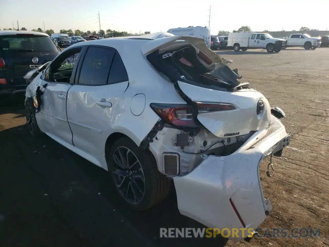 3 Photograph of a damaged car JTNK4RBE5K3005427 TOYOTA COROLLA 2019