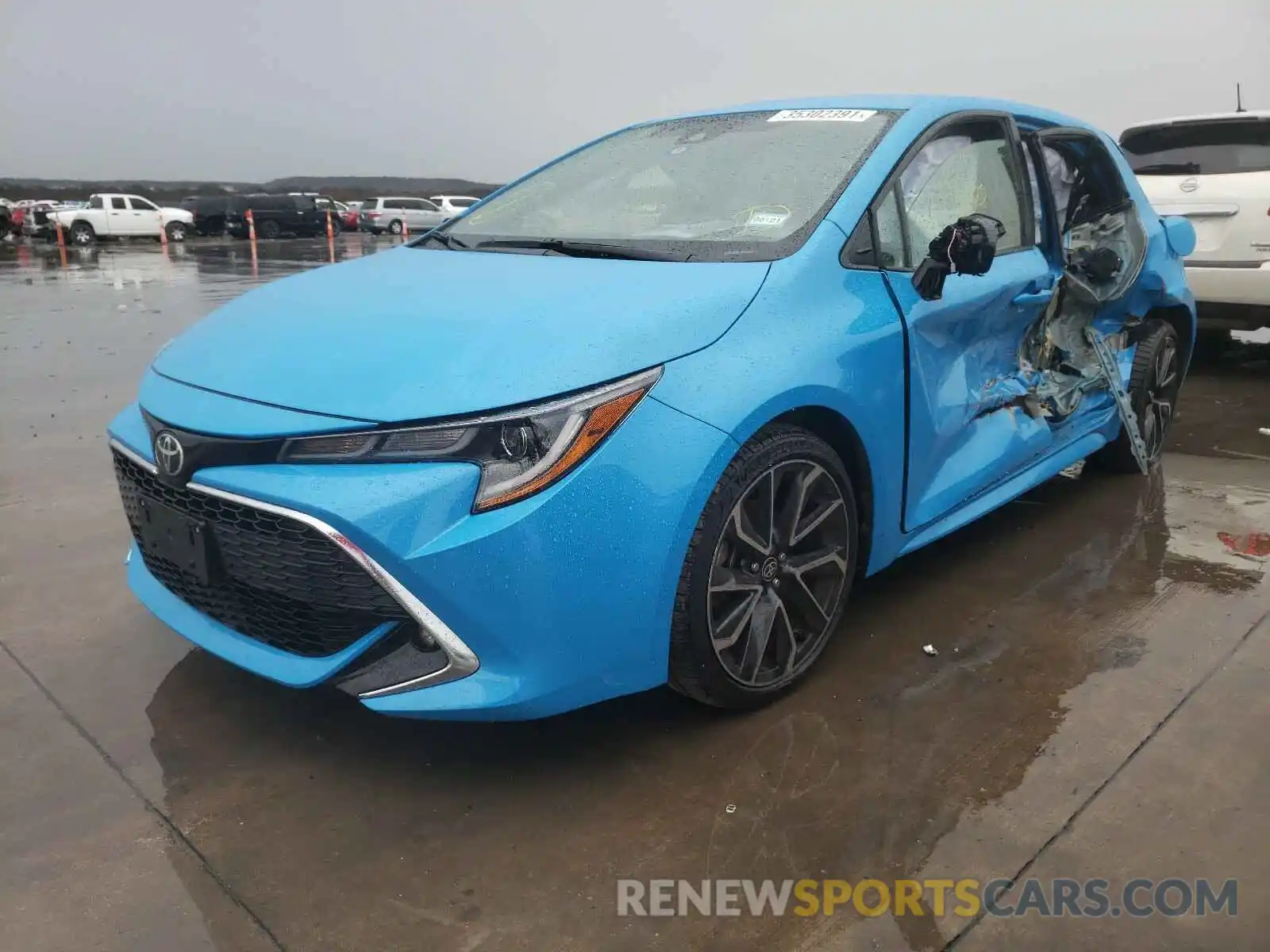 2 Photograph of a damaged car JTNK4RBE5K3006724 TOYOTA COROLLA 2019