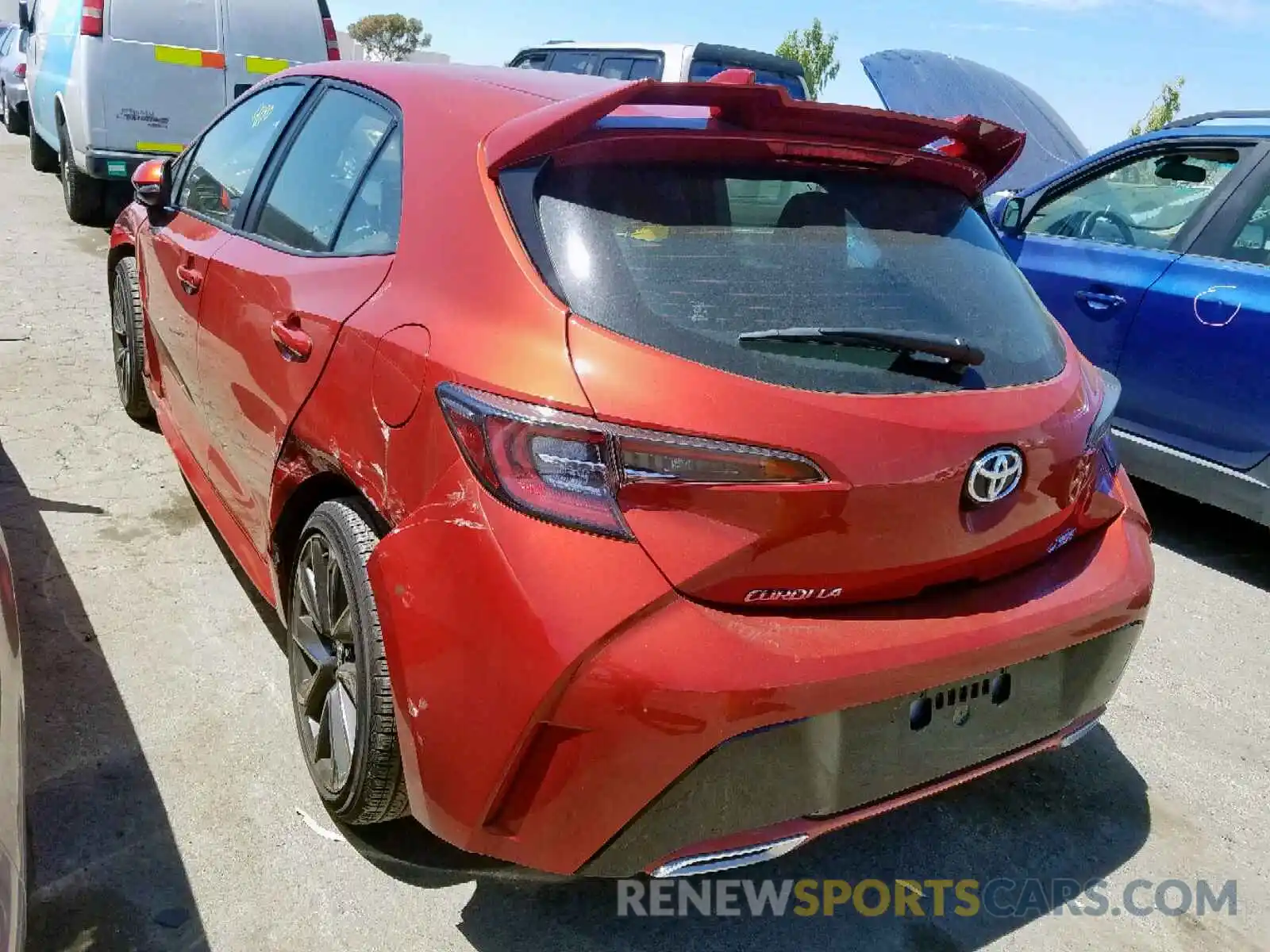 3 Photograph of a damaged car JTNK4RBE5K3007758 TOYOTA COROLLA 2019