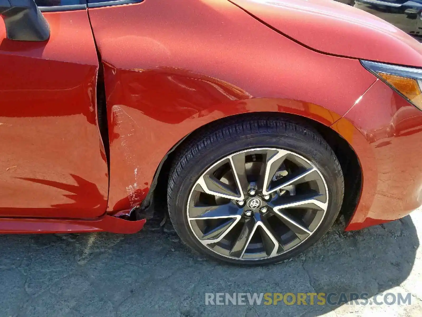 9 Photograph of a damaged car JTNK4RBE5K3007758 TOYOTA COROLLA 2019