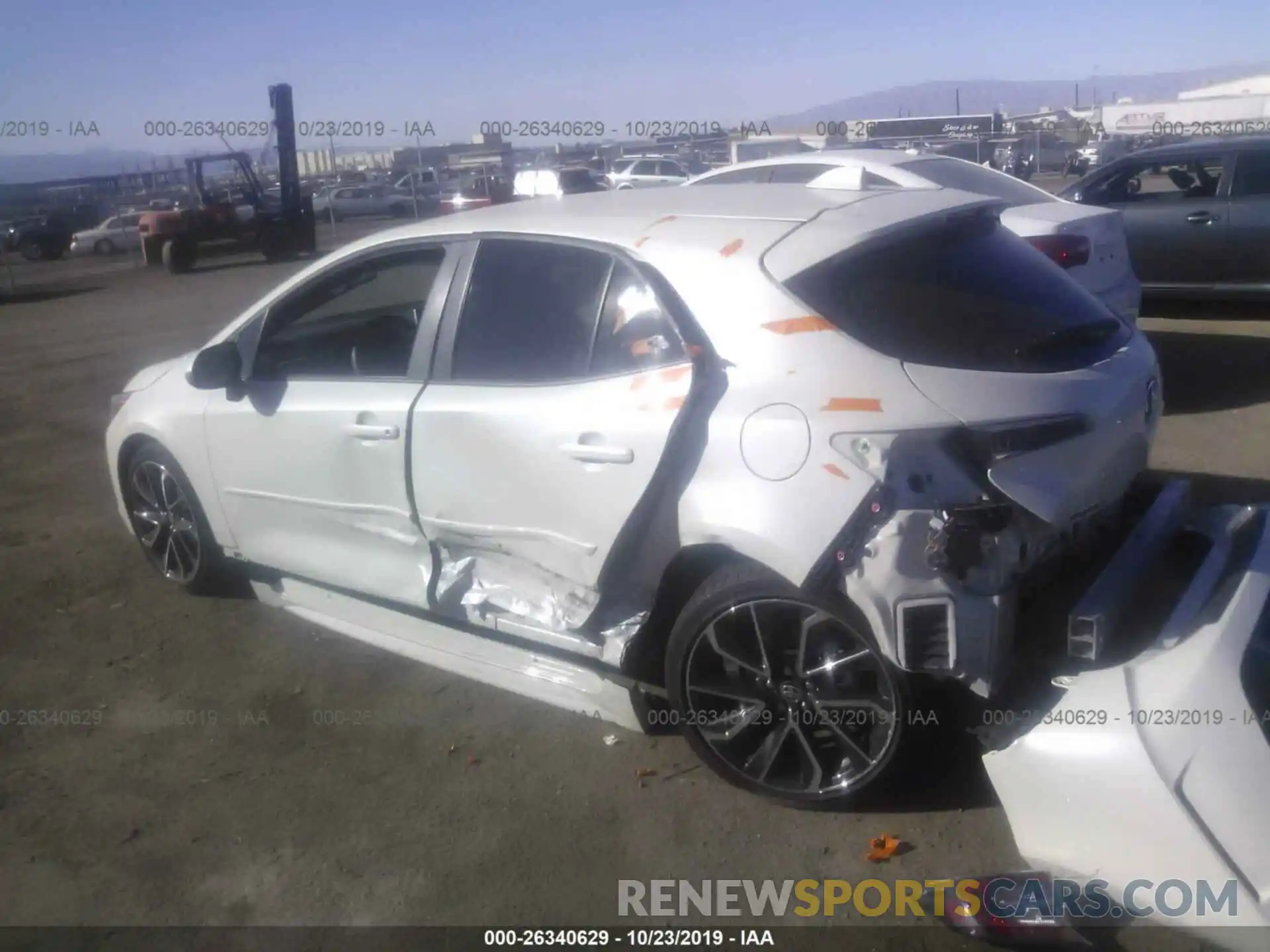 3 Photograph of a damaged car JTNK4RBE5K3008148 TOYOTA COROLLA 2019