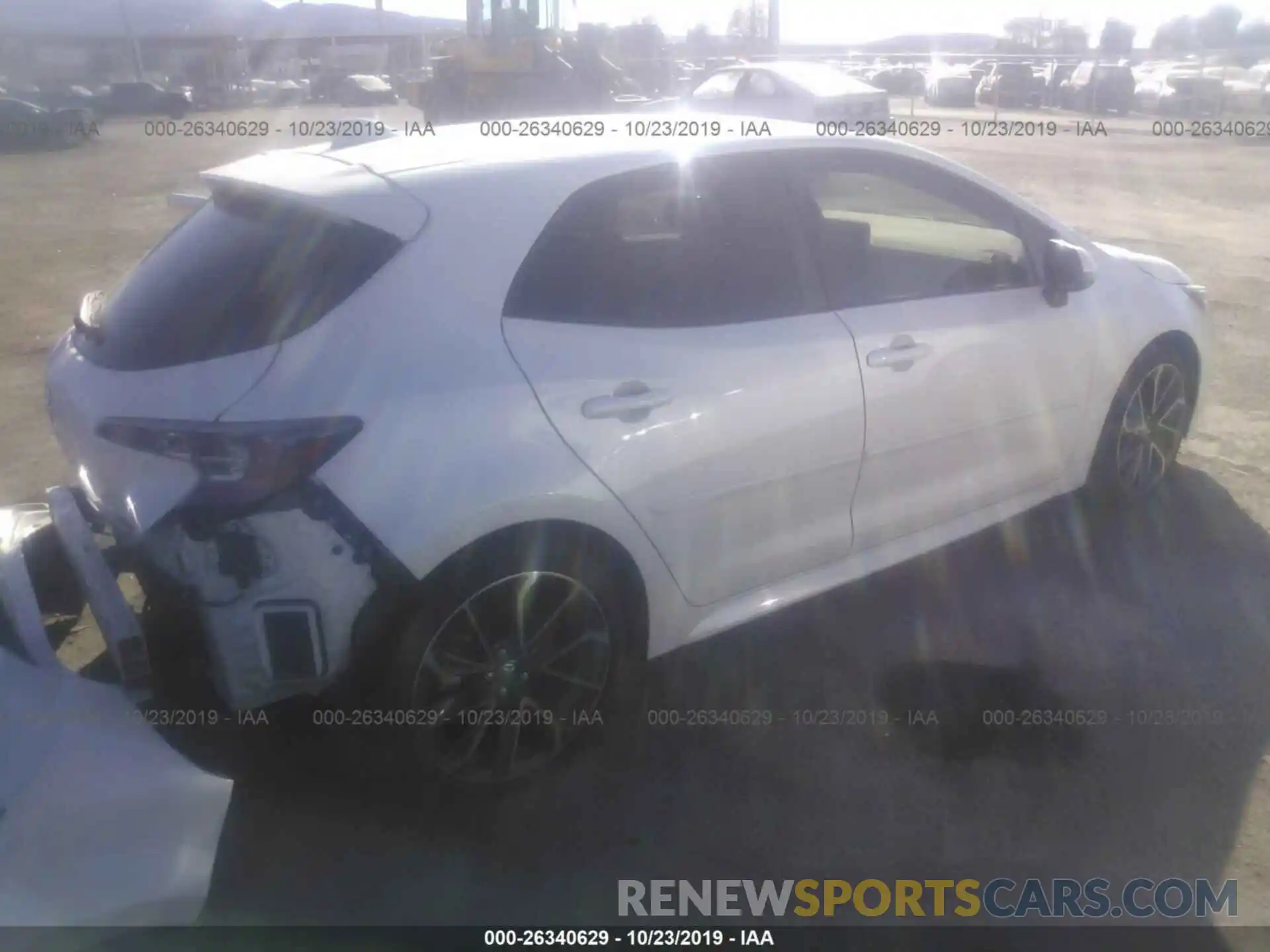 4 Photograph of a damaged car JTNK4RBE5K3008148 TOYOTA COROLLA 2019