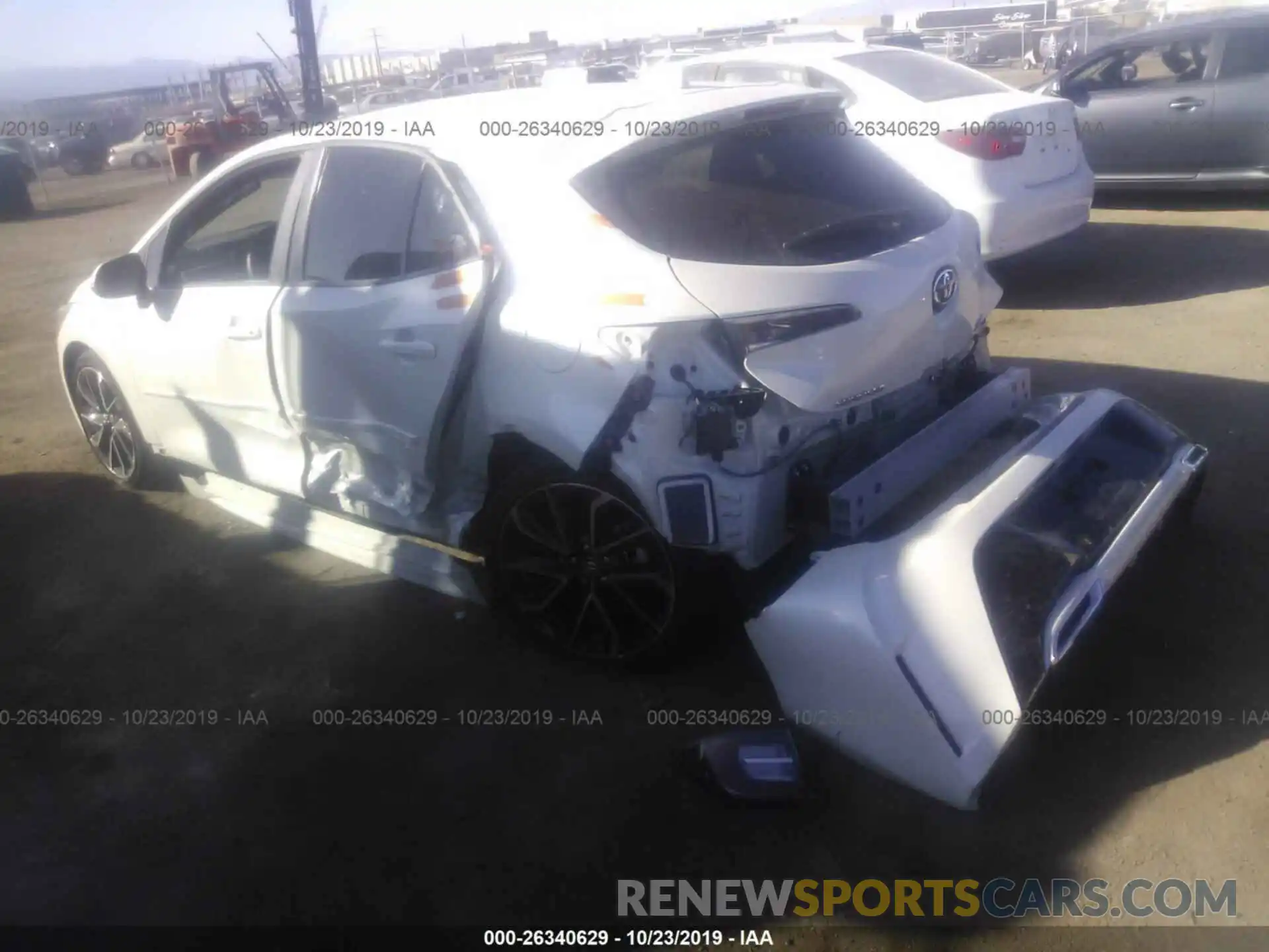 6 Photograph of a damaged car JTNK4RBE5K3008148 TOYOTA COROLLA 2019