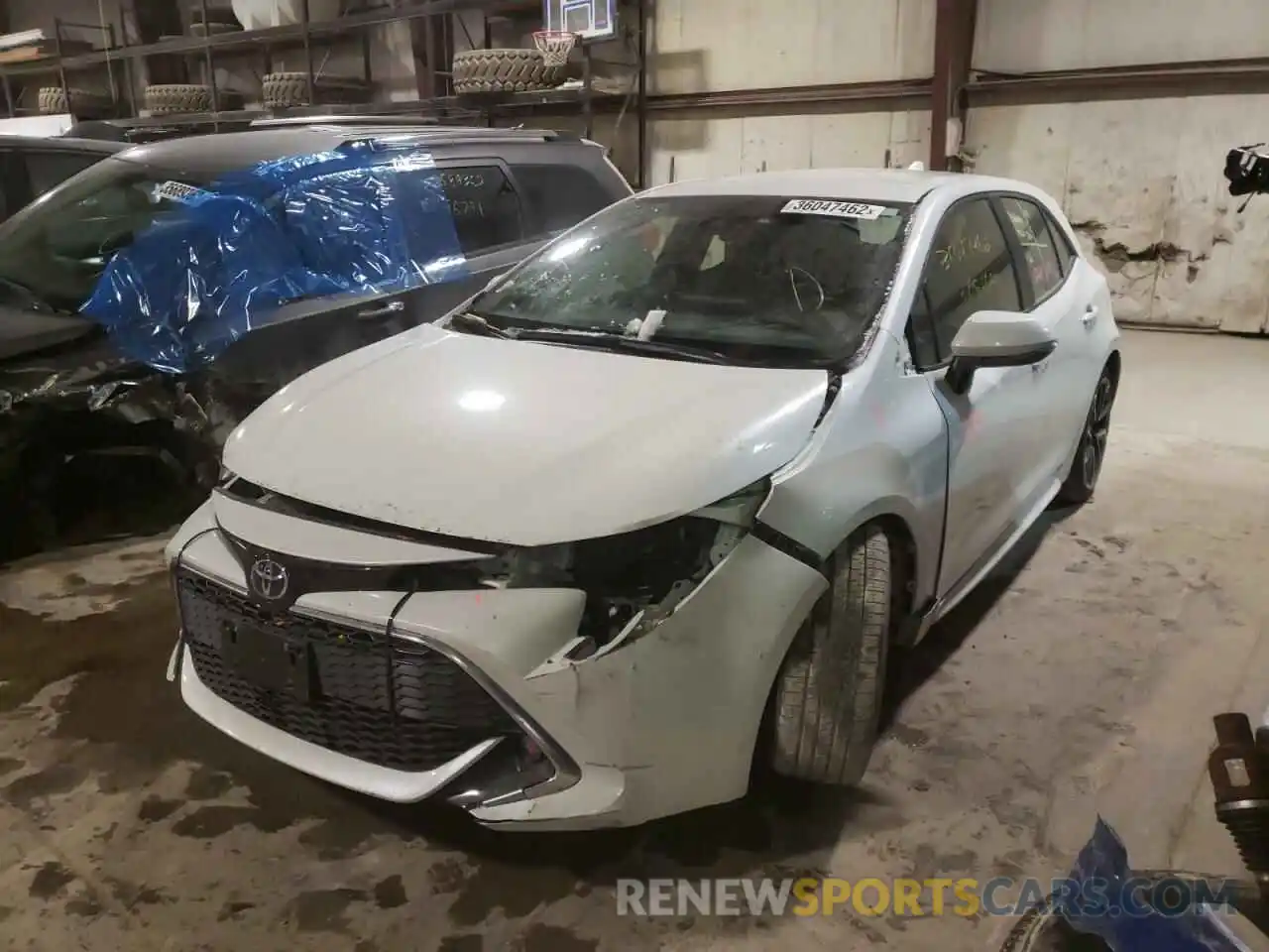 2 Photograph of a damaged car JTNK4RBE5K3014466 TOYOTA COROLLA 2019