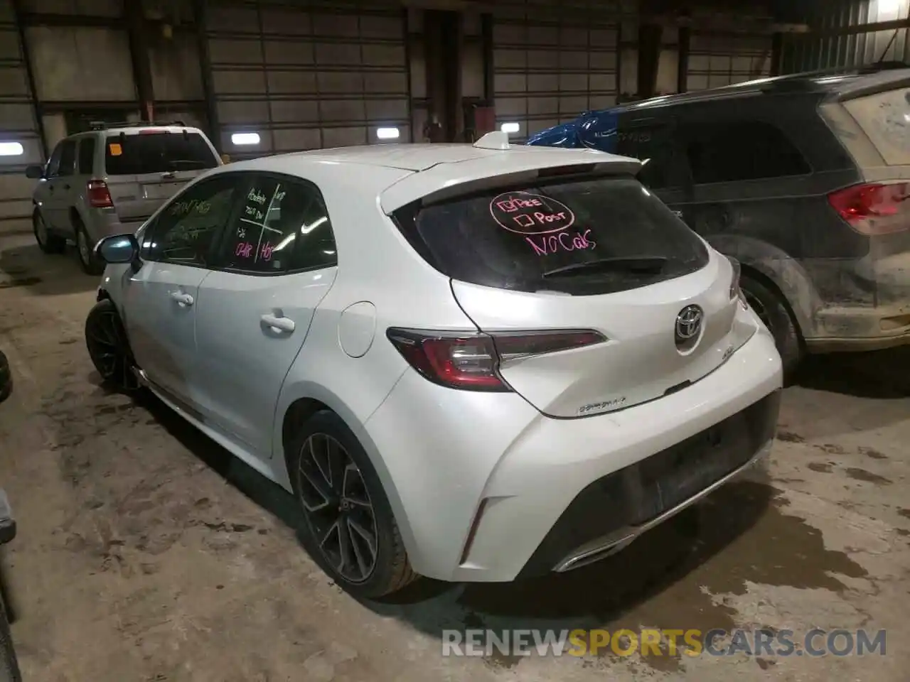 3 Photograph of a damaged car JTNK4RBE5K3014466 TOYOTA COROLLA 2019