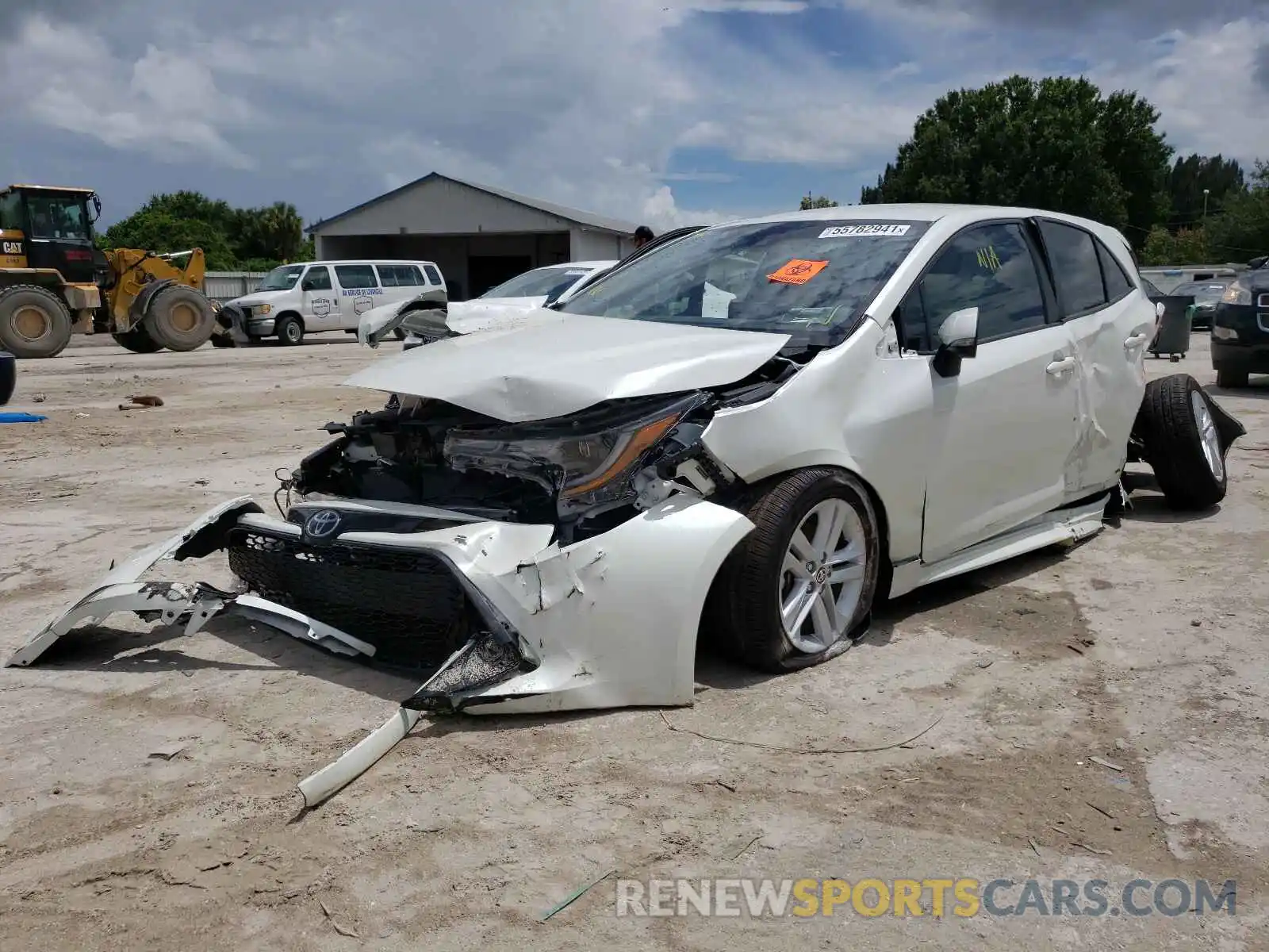 2 Photograph of a damaged car JTNK4RBE5K3016928 TOYOTA COROLLA 2019