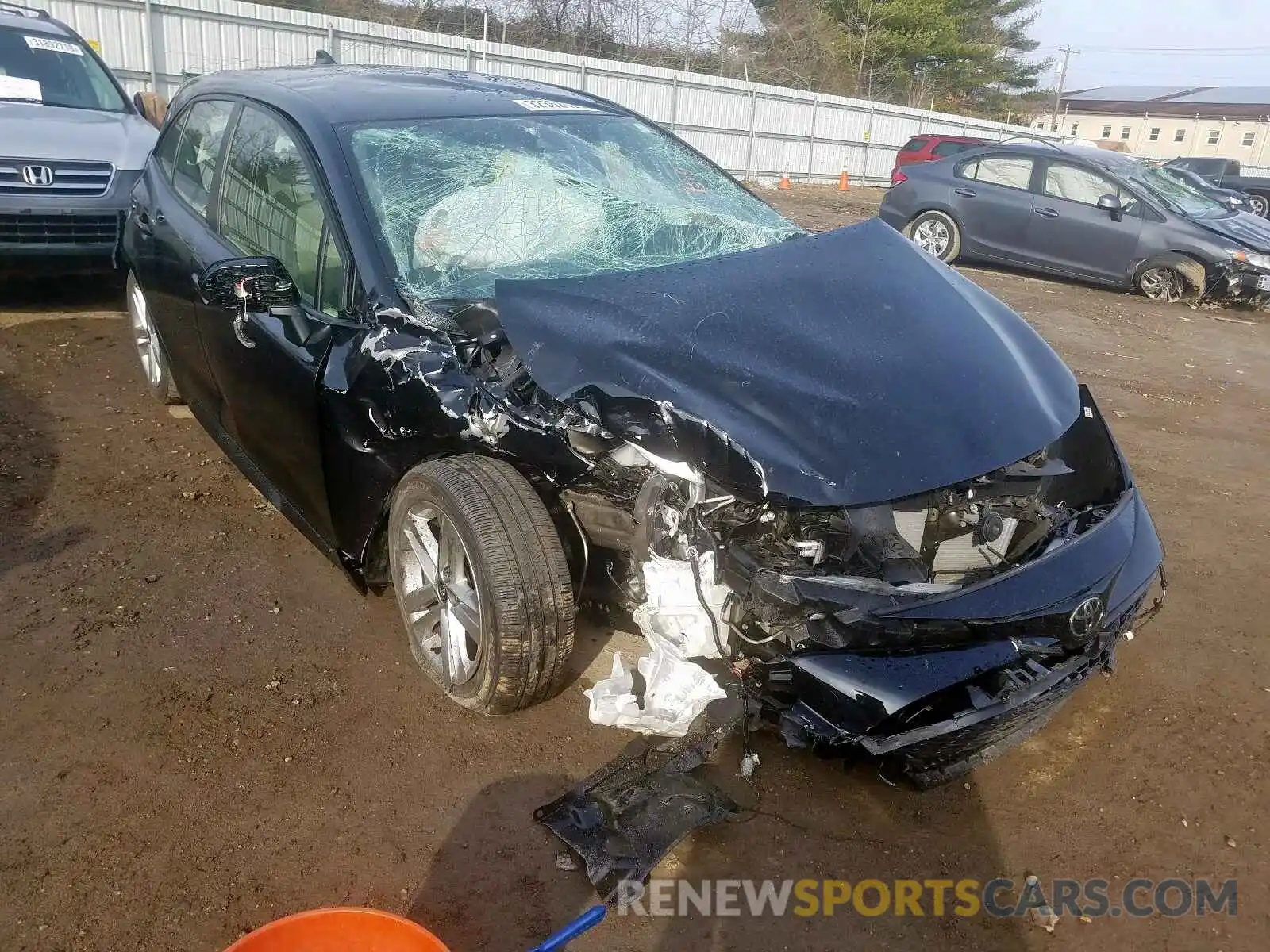 1 Photograph of a damaged car JTNK4RBE5K3018484 TOYOTA COROLLA 2019