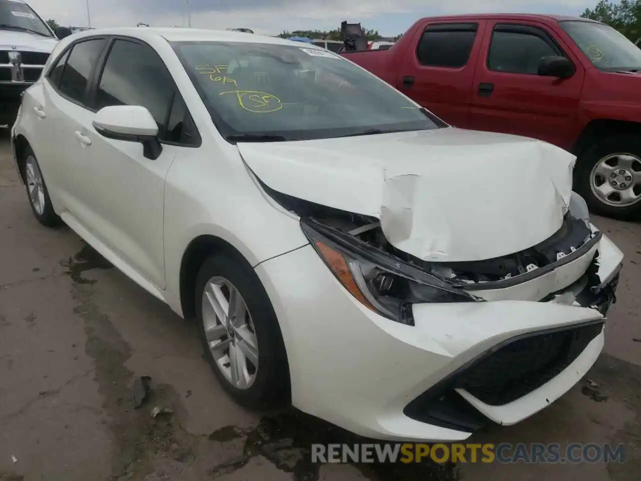 1 Photograph of a damaged car JTNK4RBE5K3019702 TOYOTA COROLLA 2019