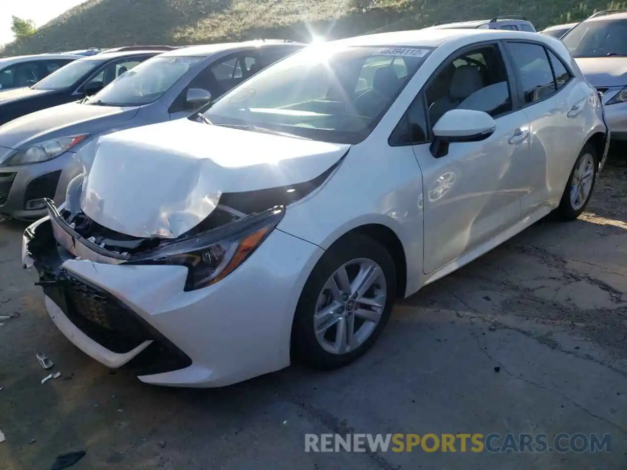 2 Photograph of a damaged car JTNK4RBE5K3019702 TOYOTA COROLLA 2019