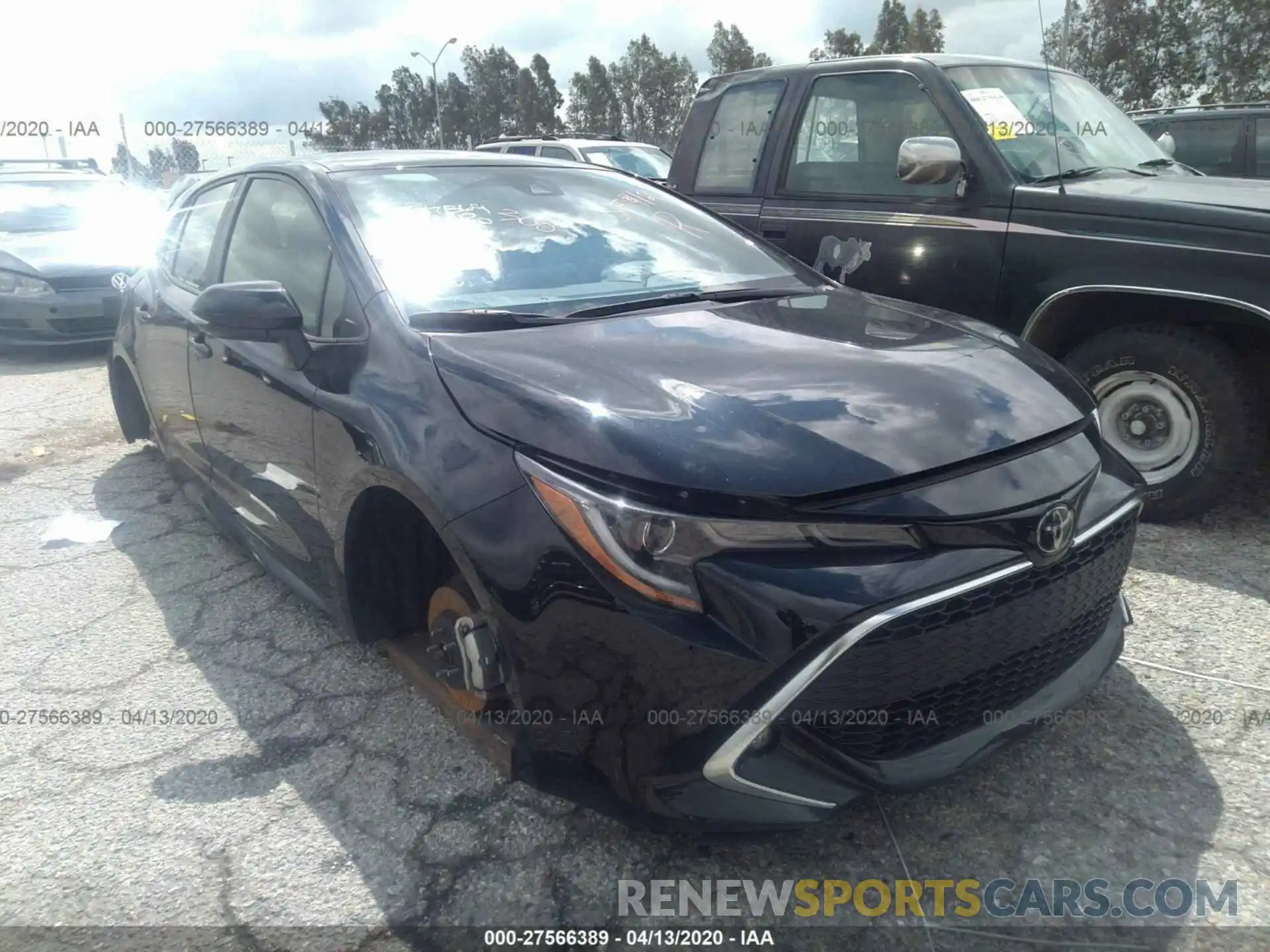 1 Photograph of a damaged car JTNK4RBE5K3020901 TOYOTA COROLLA 2019