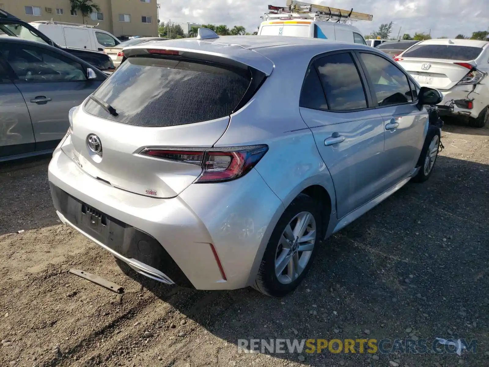 4 Photograph of a damaged car JTNK4RBE5K3022907 TOYOTA COROLLA 2019