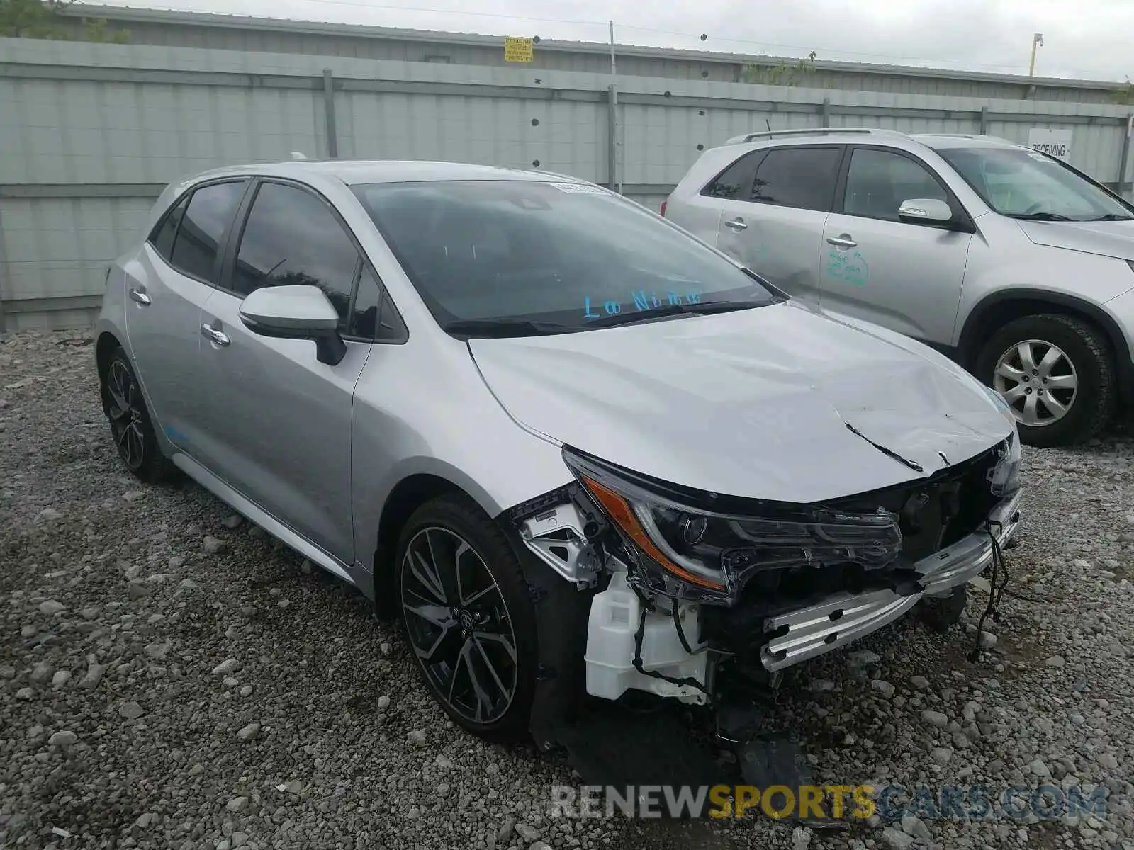 1 Photograph of a damaged car JTNK4RBE5K3024141 TOYOTA COROLLA 2019