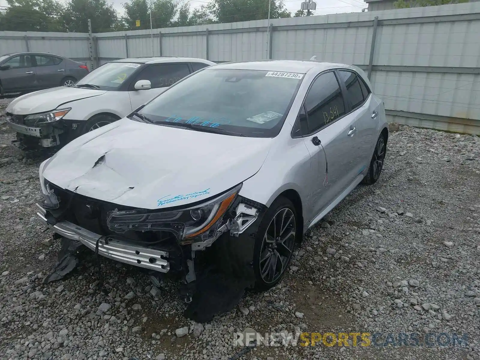 2 Photograph of a damaged car JTNK4RBE5K3024141 TOYOTA COROLLA 2019