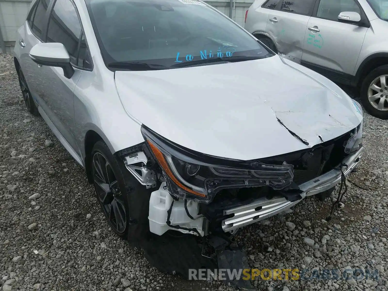 9 Photograph of a damaged car JTNK4RBE5K3024141 TOYOTA COROLLA 2019