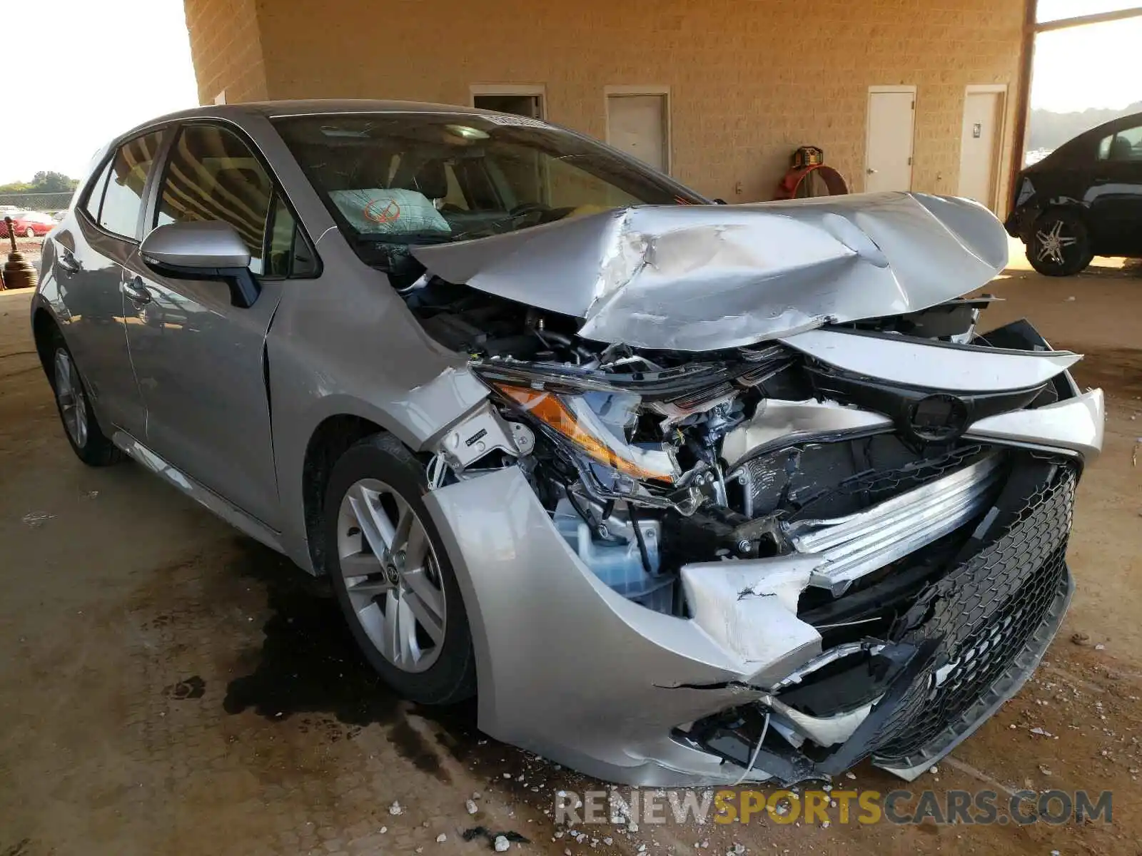 1 Photograph of a damaged car JTNK4RBE5K3024236 TOYOTA COROLLA 2019