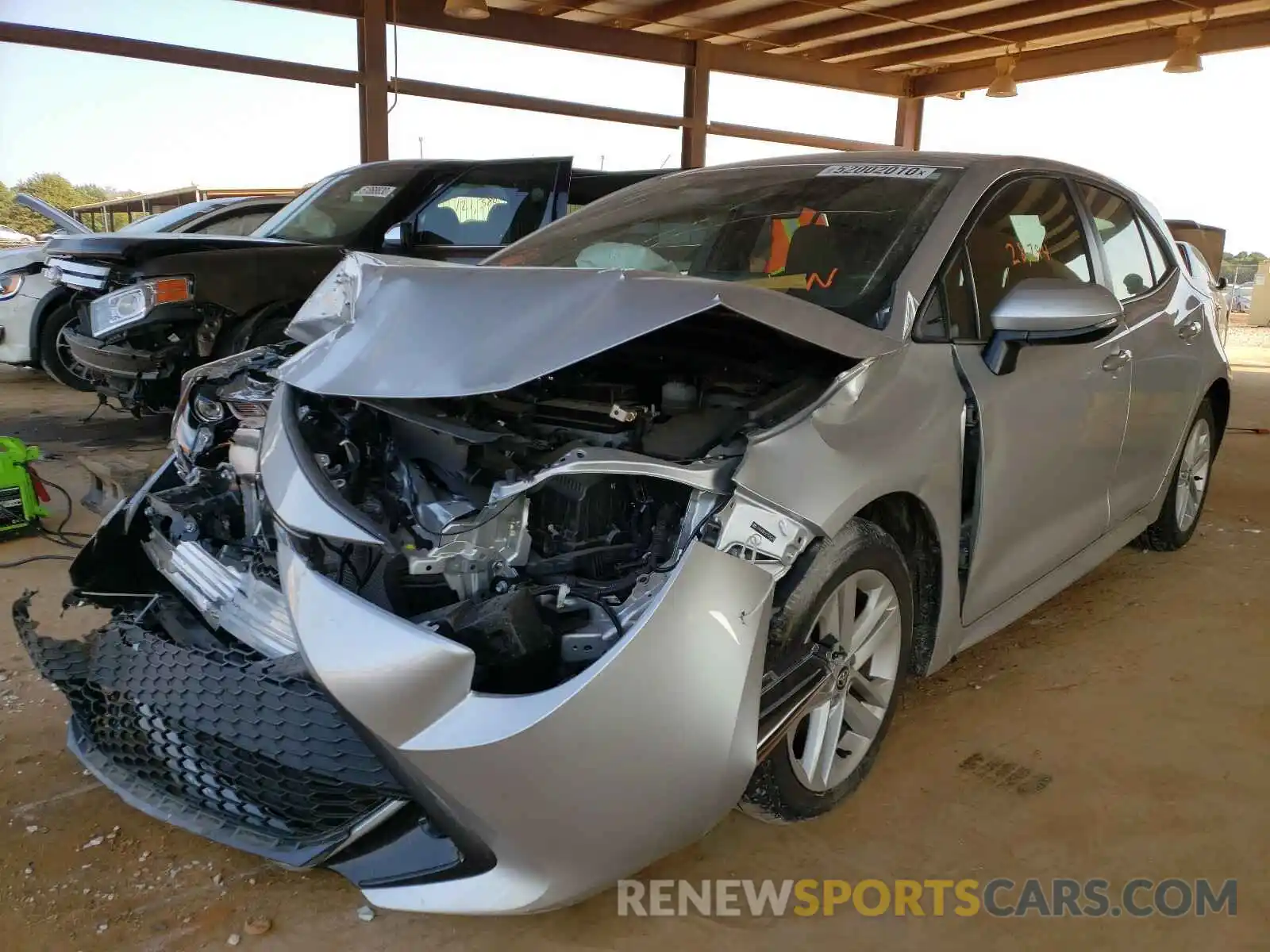 2 Photograph of a damaged car JTNK4RBE5K3024236 TOYOTA COROLLA 2019