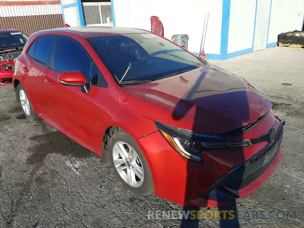 1 Photograph of a damaged car JTNK4RBE5K3025175 TOYOTA COROLLA 2019