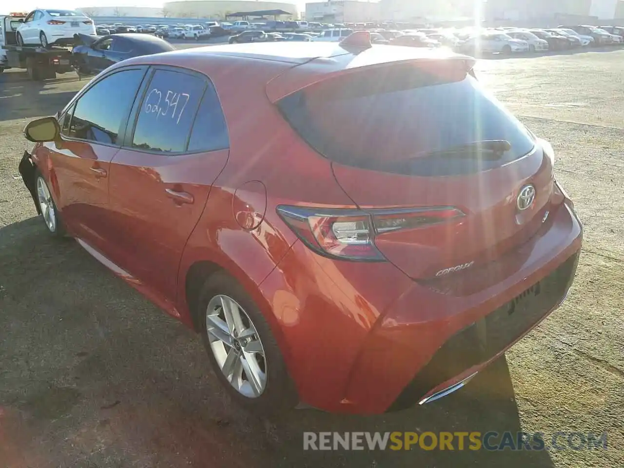 3 Photograph of a damaged car JTNK4RBE5K3025175 TOYOTA COROLLA 2019