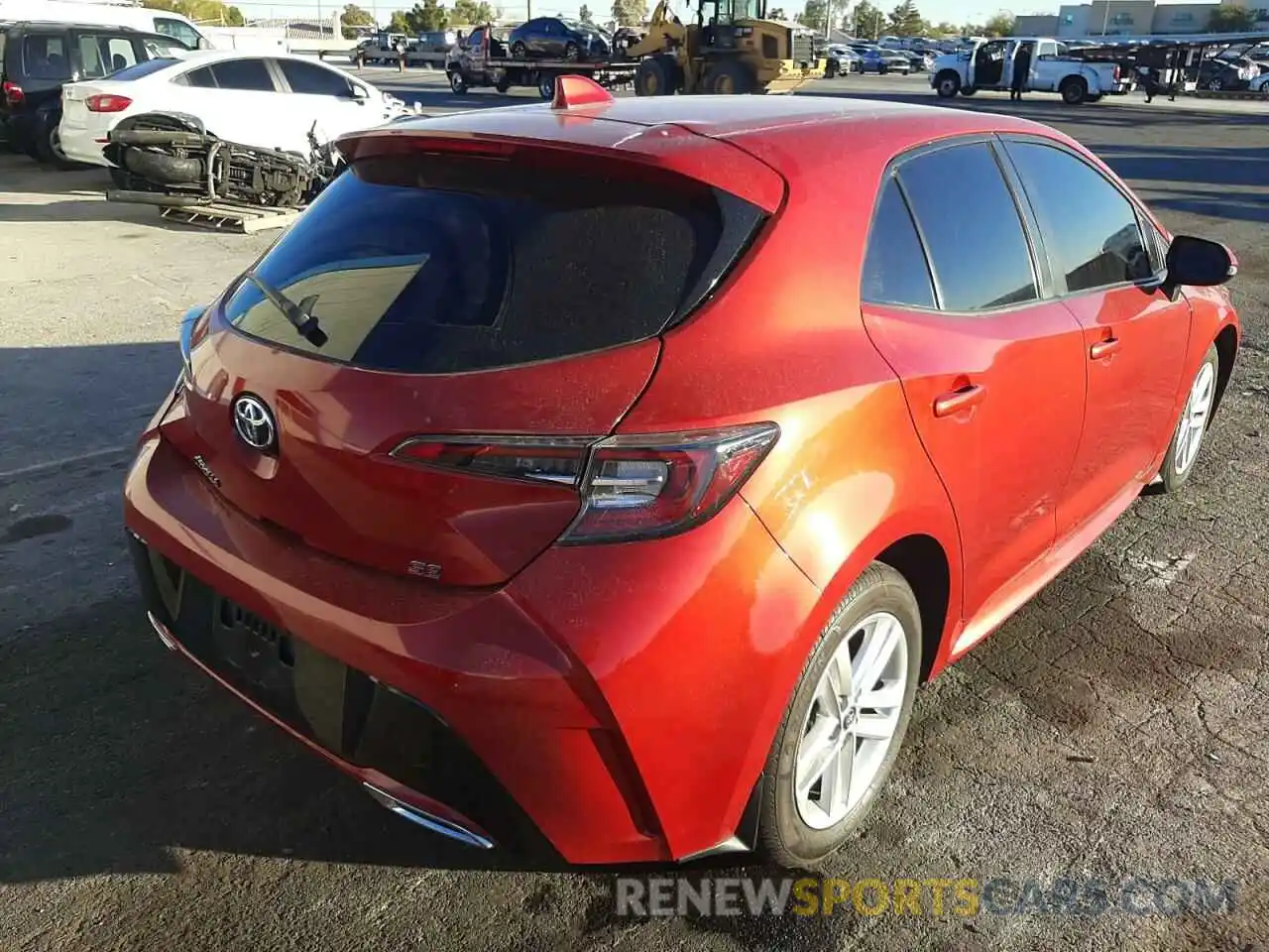 4 Photograph of a damaged car JTNK4RBE5K3025175 TOYOTA COROLLA 2019