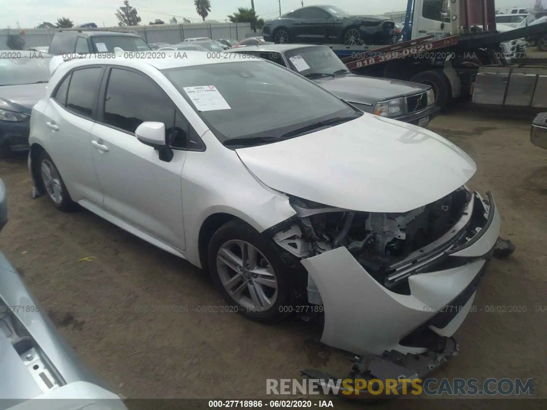 1 Photograph of a damaged car JTNK4RBE5K3027556 TOYOTA COROLLA 2019