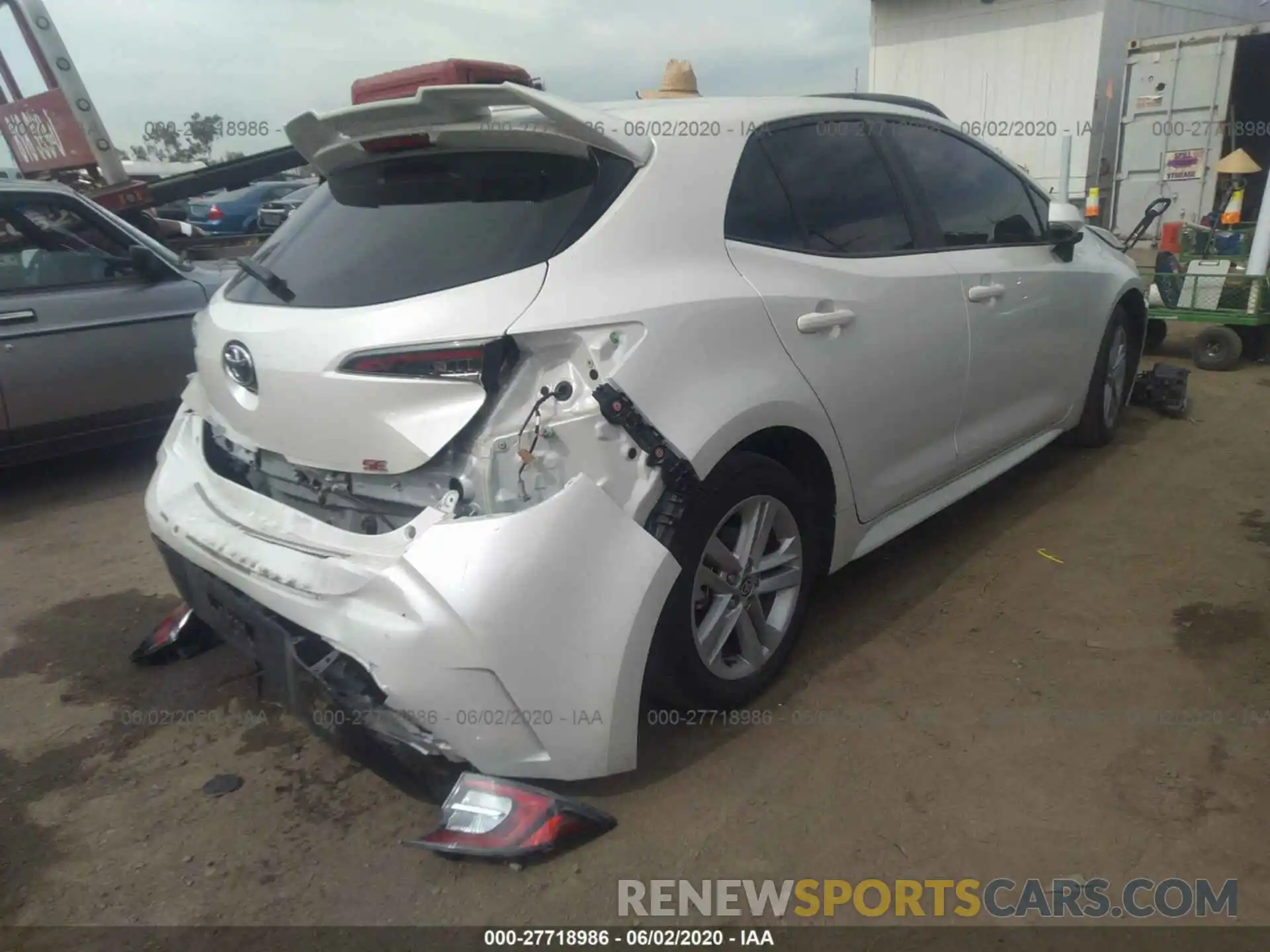 4 Photograph of a damaged car JTNK4RBE5K3027556 TOYOTA COROLLA 2019