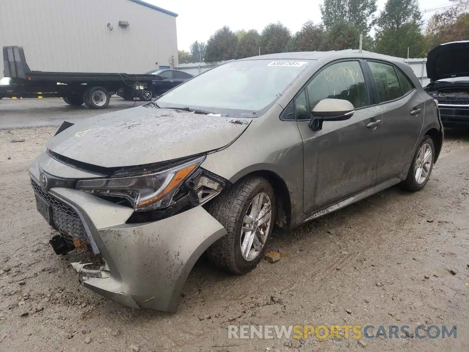 2 Photograph of a damaged car JTNK4RBE5K3027721 TOYOTA COROLLA 2019