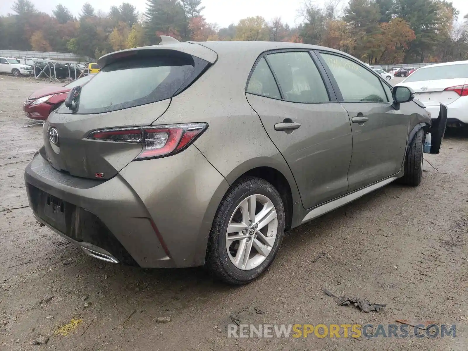 4 Photograph of a damaged car JTNK4RBE5K3027721 TOYOTA COROLLA 2019