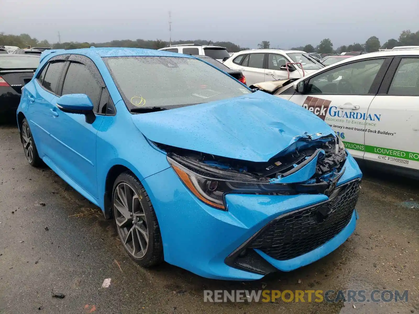 1 Photograph of a damaged car JTNK4RBE5K3028531 TOYOTA COROLLA 2019