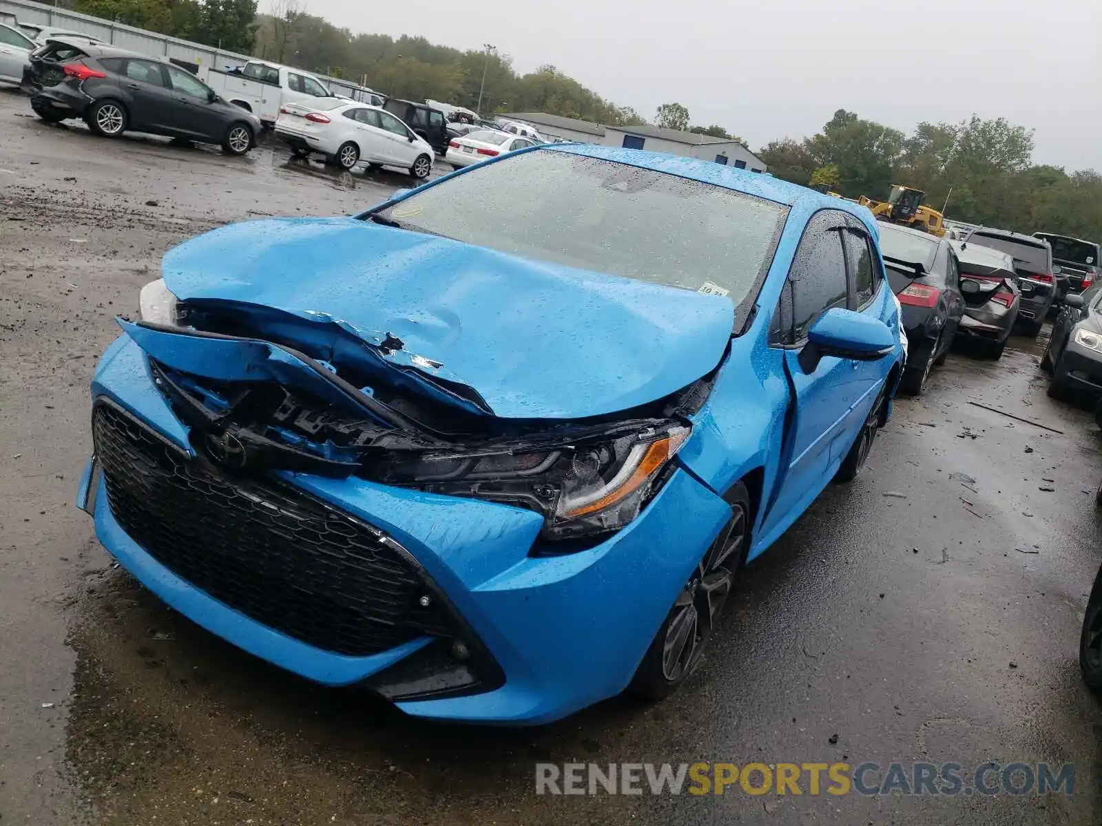 2 Photograph of a damaged car JTNK4RBE5K3028531 TOYOTA COROLLA 2019