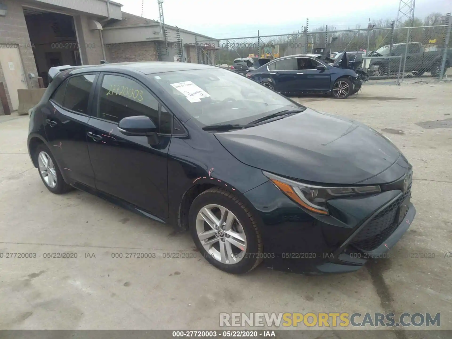 1 Photograph of a damaged car JTNK4RBE5K3032210 TOYOTA COROLLA 2019